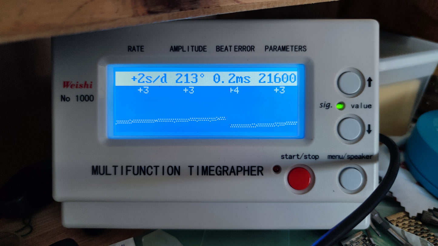 70s vintage watch mens Ogival a2614 burgundy automatic AS 2066 NOS