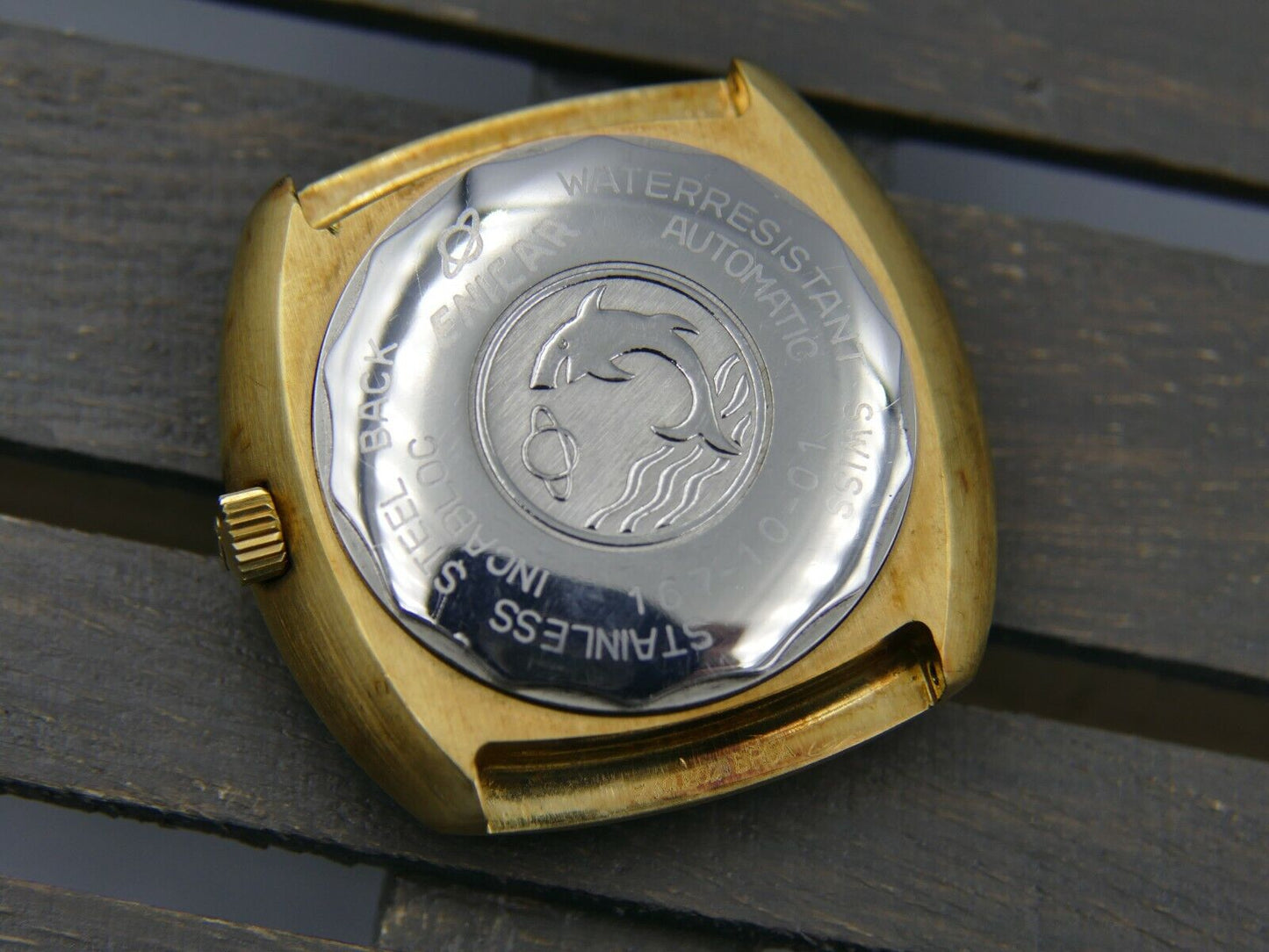 70's vintage watch mens Enicar Sherpa 320 ref 167-10-01 automatic cal. AR 167