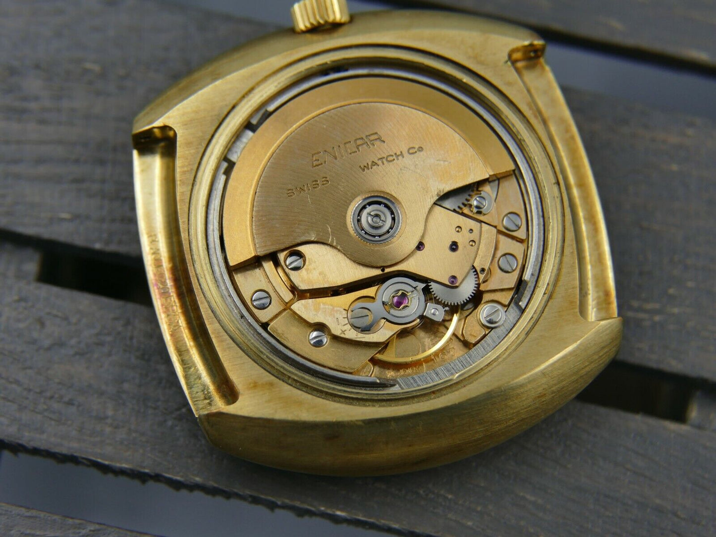 70's vintage watch mens Enicar Sherpa 320 ref 167-10-01 automatic cal. AR 167