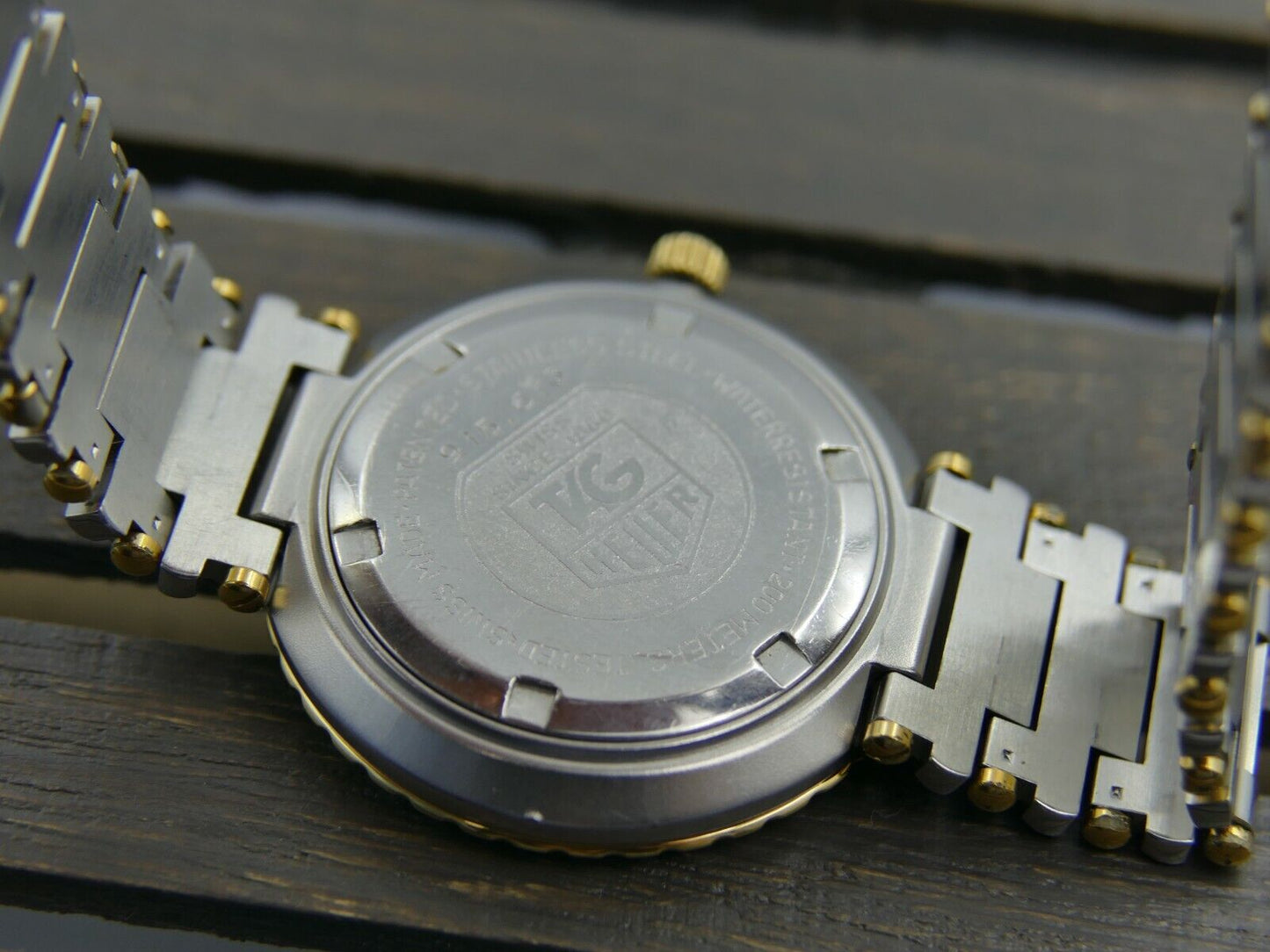 80's vintage watch Tag Heuer executive ref. 915.613 steel blue dial 35mm