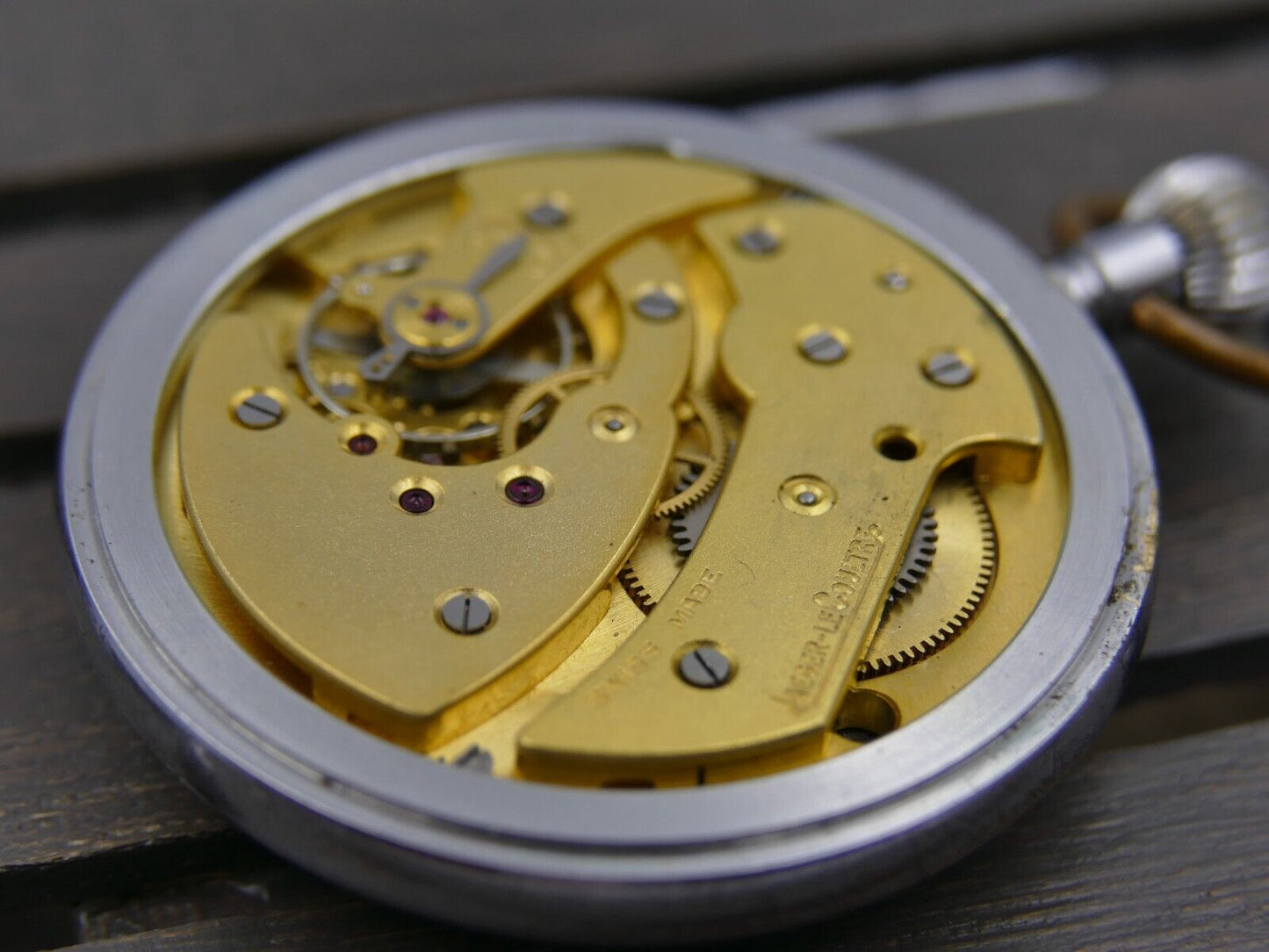 40's vintage pocket watch WW2 Jaeger-LeCoultre British military cal 467 G.S.T.P.