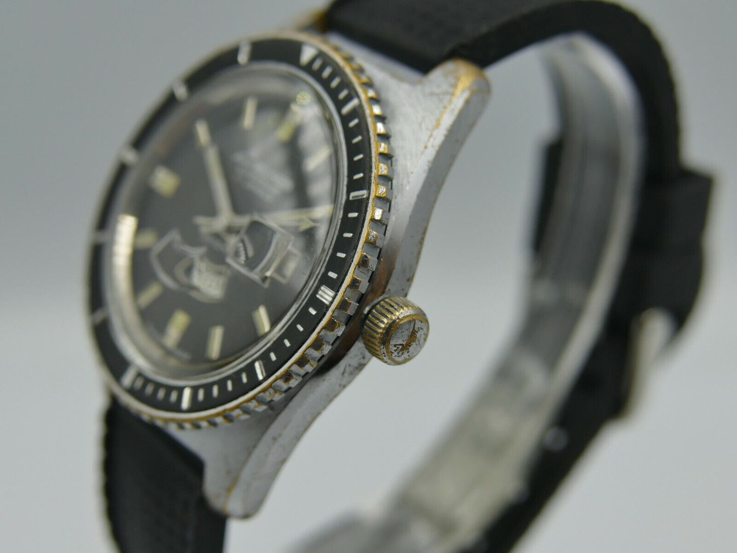 70's vintage mens Lord Wellingion super diver datomatic EB8387 40mm RARE