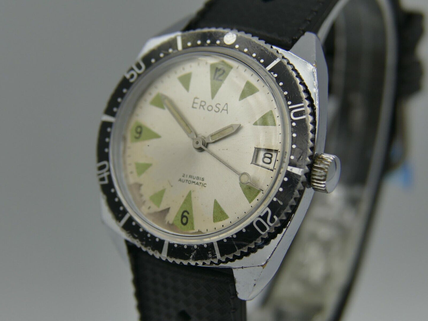 70s vintage watch mens Erosa diver Automatic AS 1902 /03