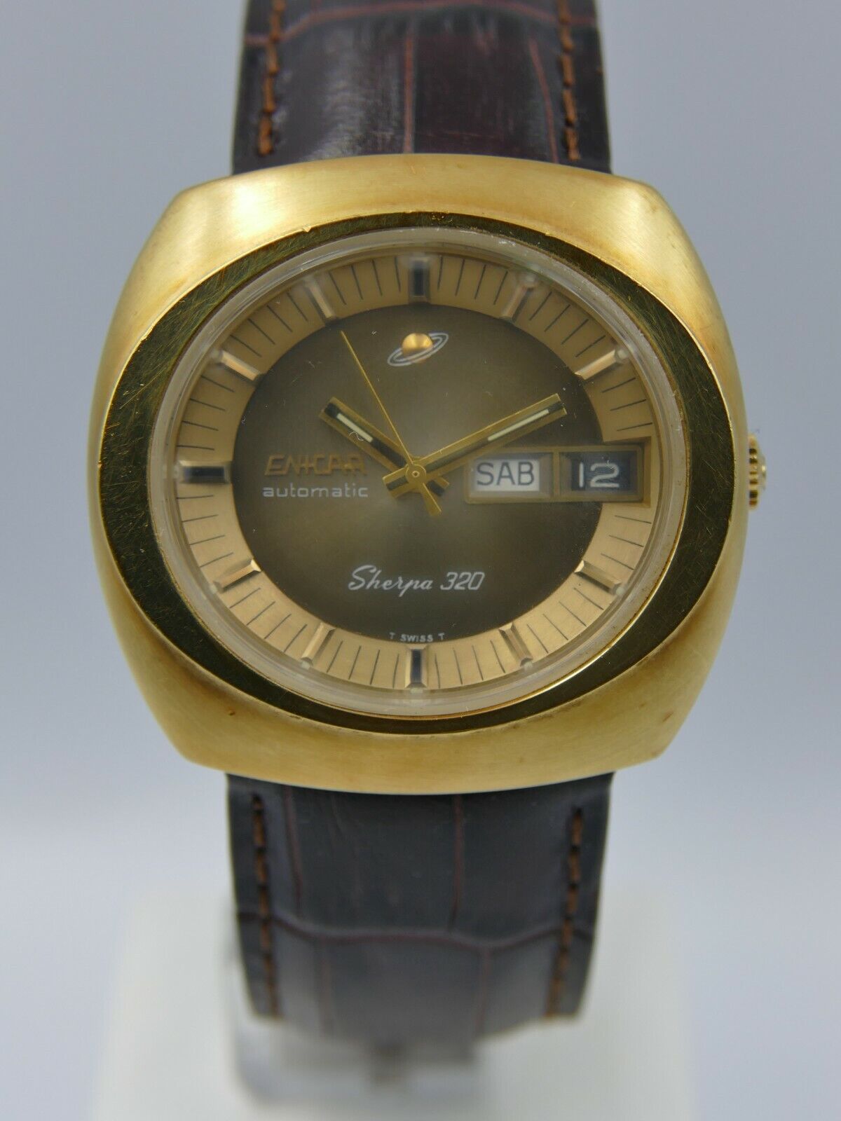 70's vintage watch mens Enicar Sherpa 320 ref 167-10-01 automatic cal. AR 167