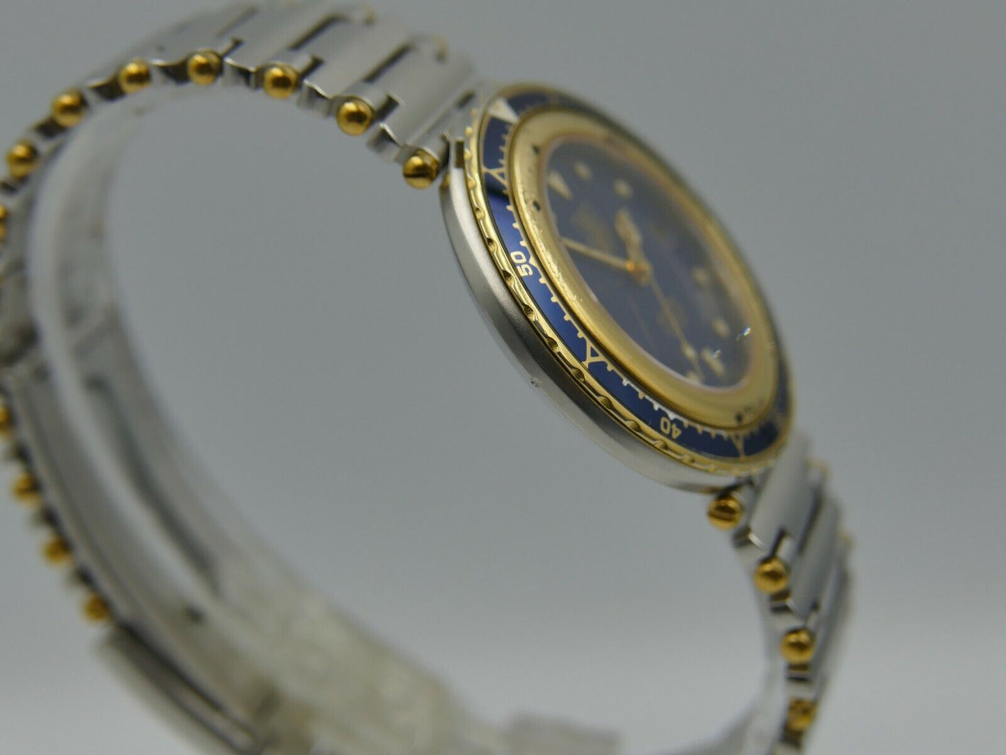 80's vintage watch Tag Heuer executive ref. 915.613 steel blue dial 35mm