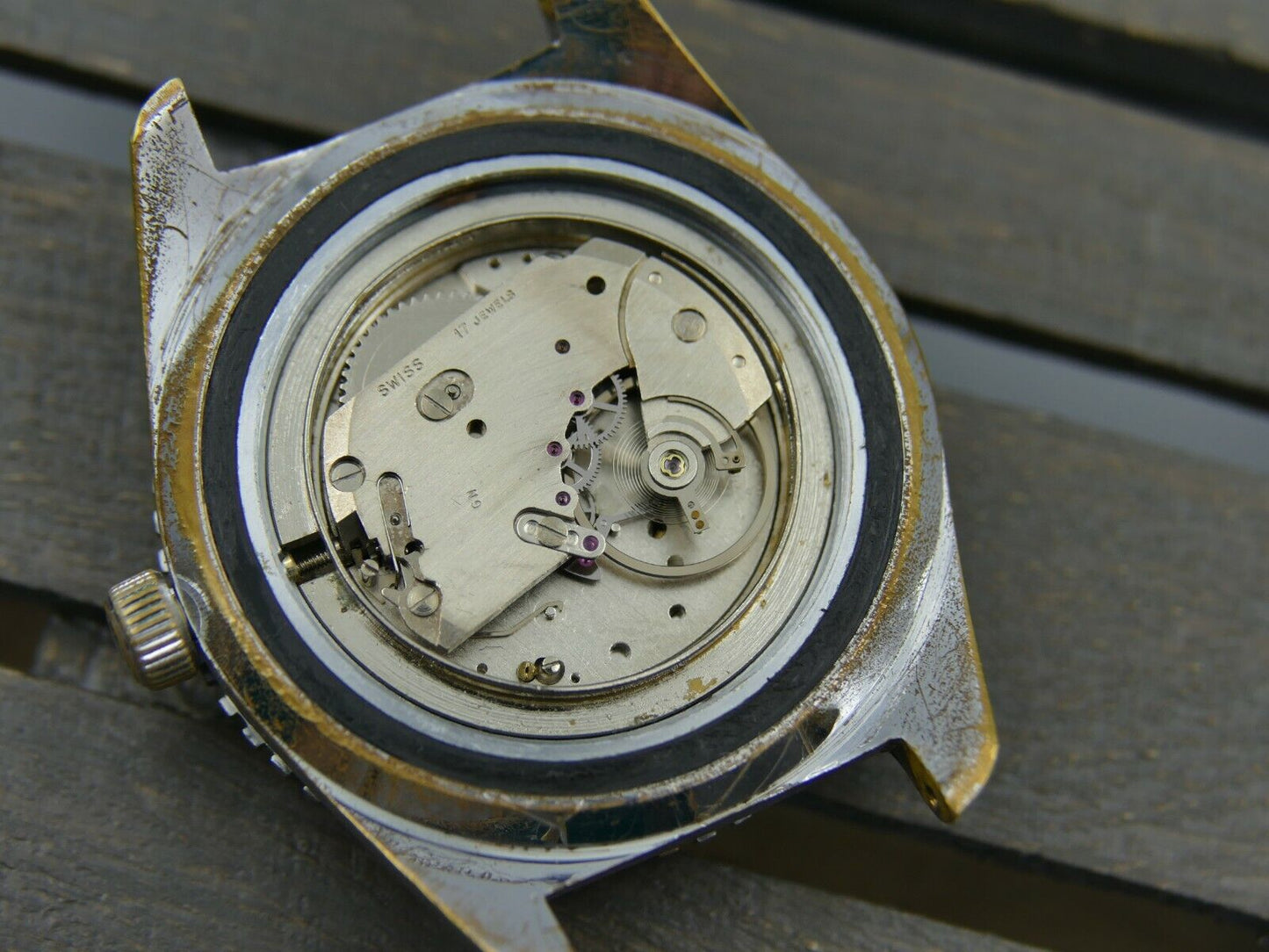 70's vintage mens Lord Wellingion super diver datomatic EB8387 40mm RARE