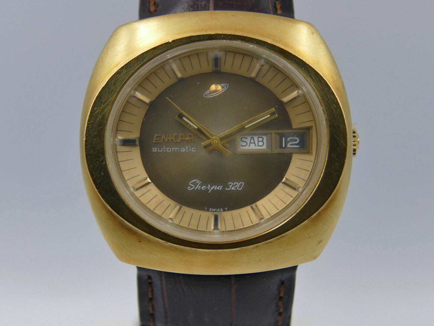 70's vintage watch mens Enicar Sherpa 320 ref 167-10-01 automatic cal. AR 167