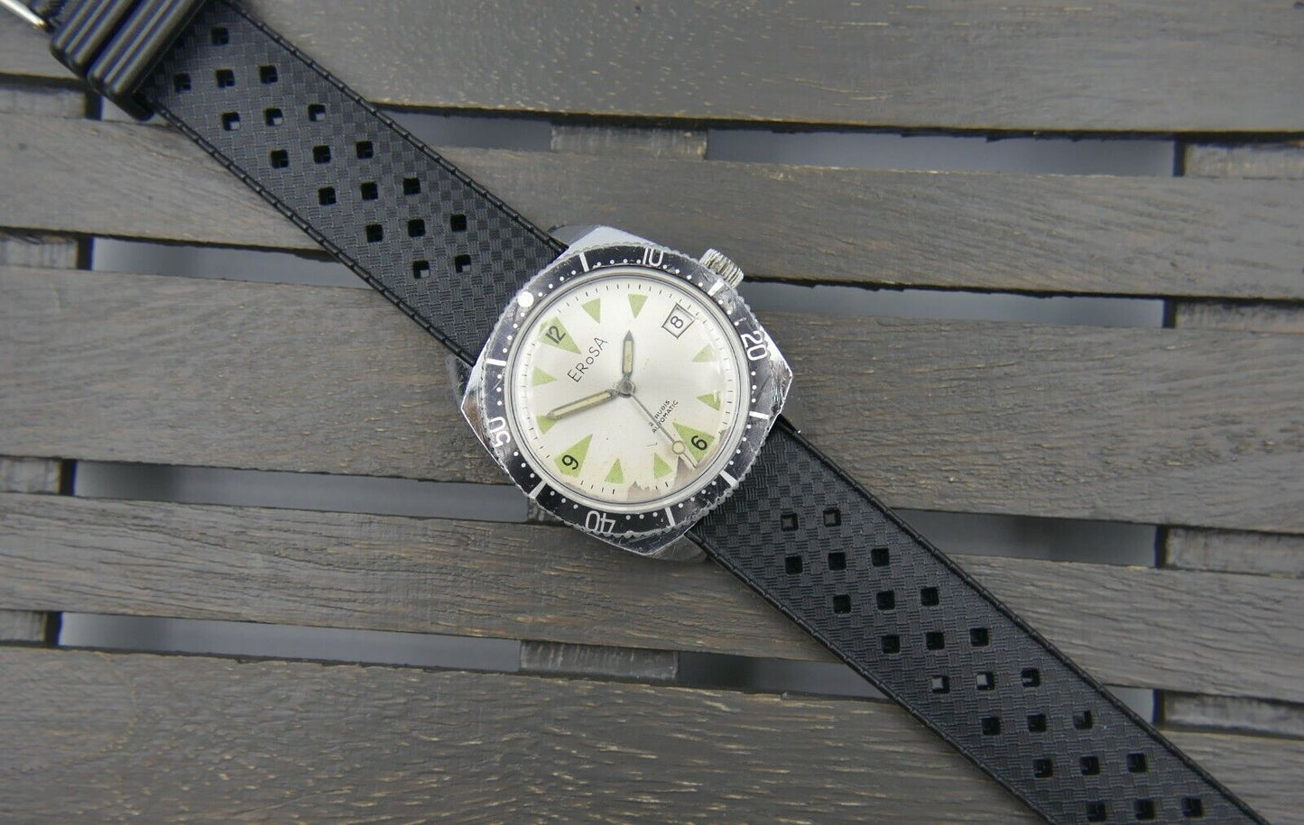 70s vintage watch mens Erosa diver Automatic AS 1902 /03