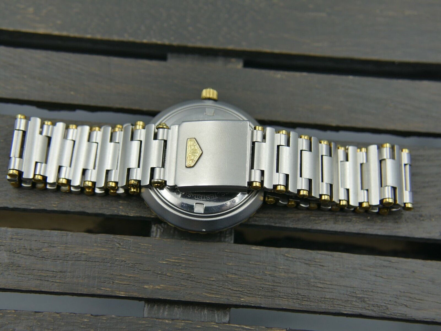 80's vintage watch Tag Heuer executive ref. 915.613 steel blue dial 35mm