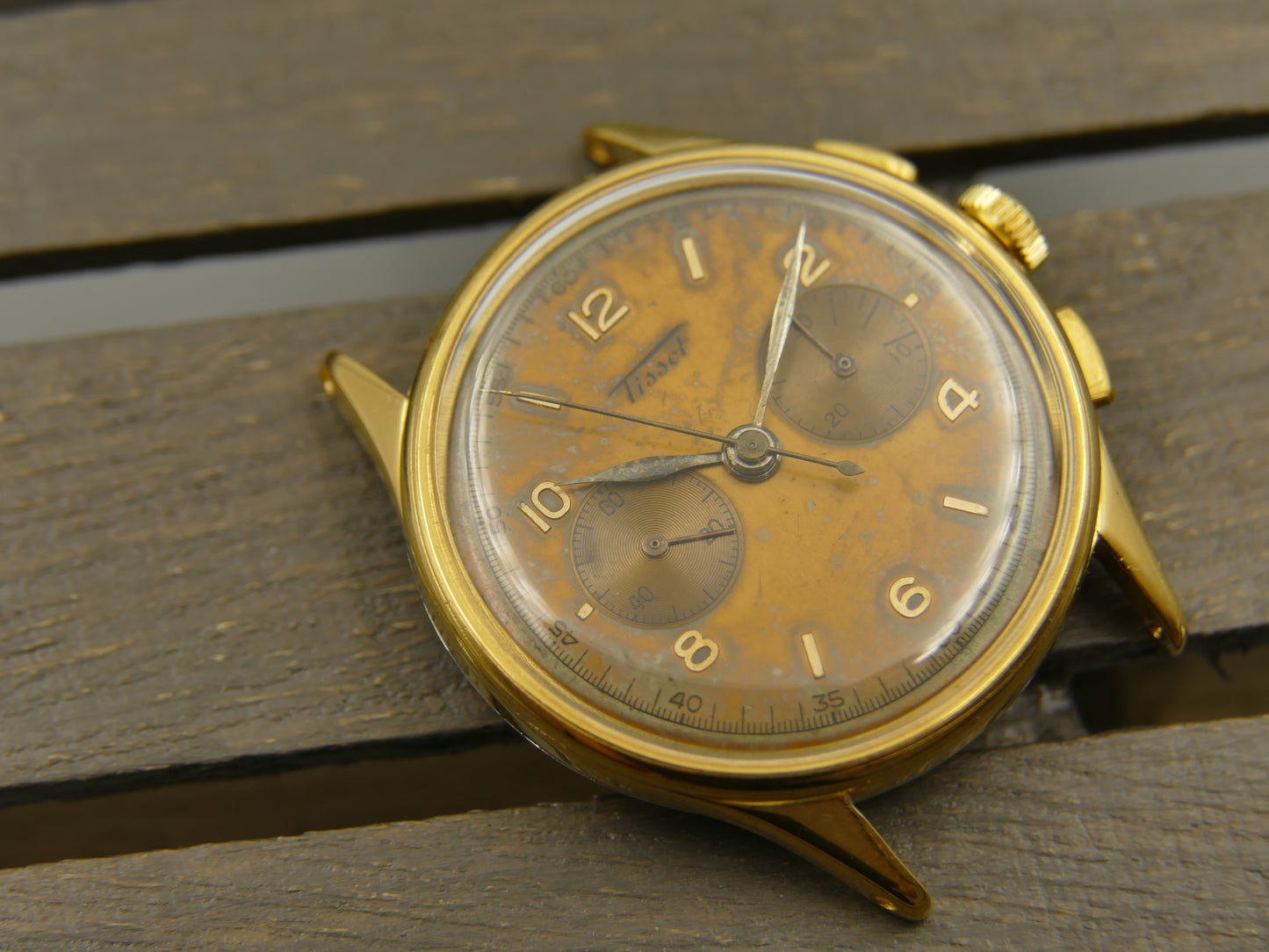 40's vintage watch mens Tissot ref 6212 chronograph cal. 27-41 Lemania CH27