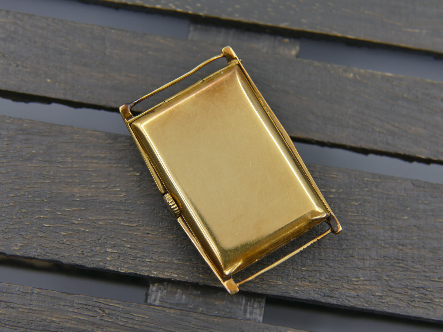 30's vintage watch mens Art Deco solid gold 18k Omega cal. 19.4 s 15 P
