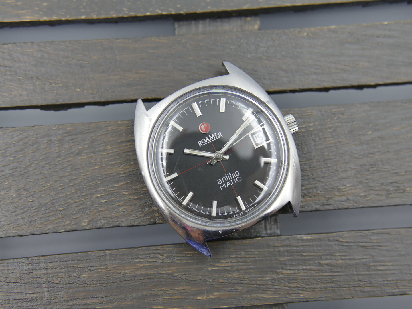 70s vintage watch Roamer anfibio Matic automatic ref 479-1120.012