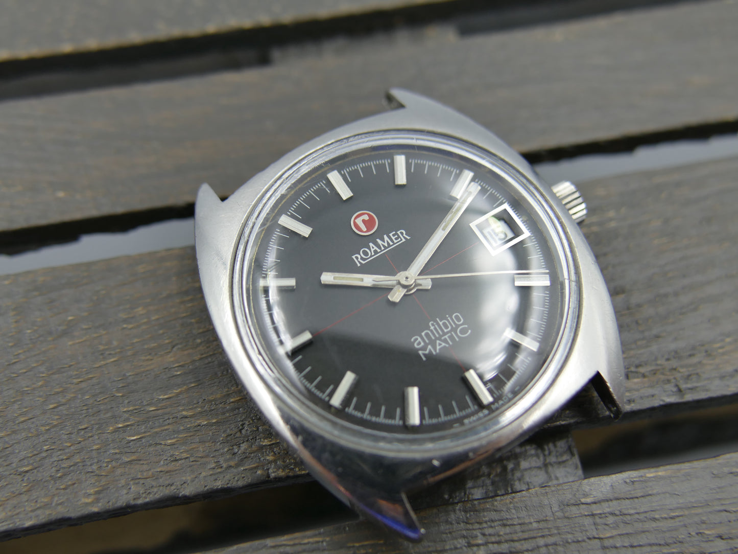 70s vintage watch Roamer anfibio Matic automatic ref 479-1120.012