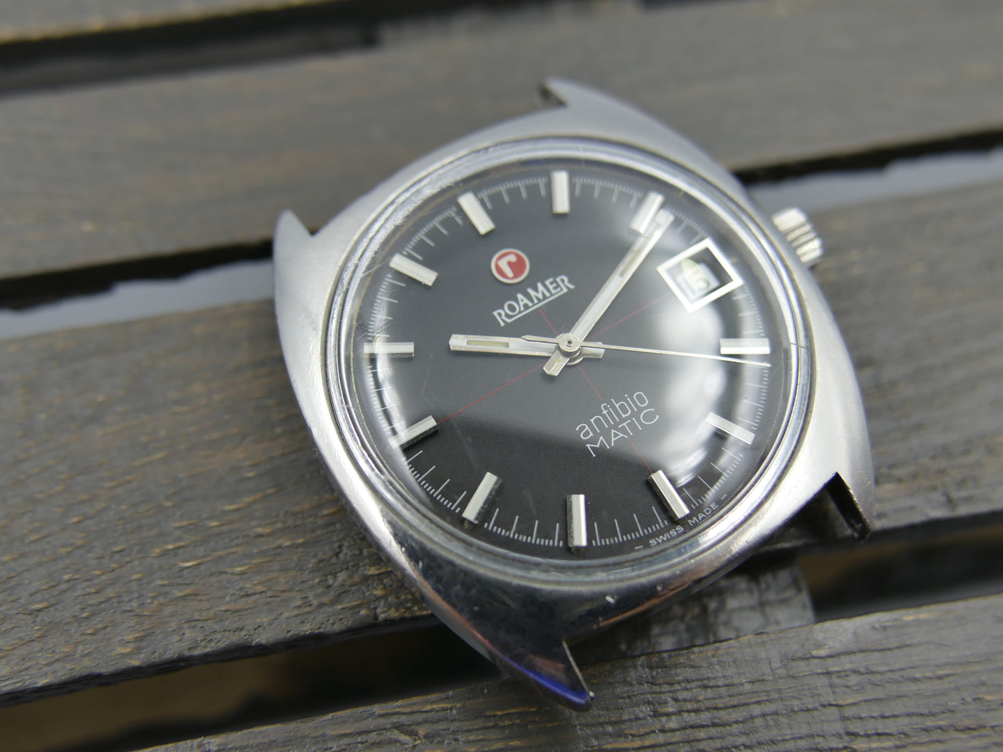 70s vintage watch Roamer anfibio Matic automatic ref 479-1120.012