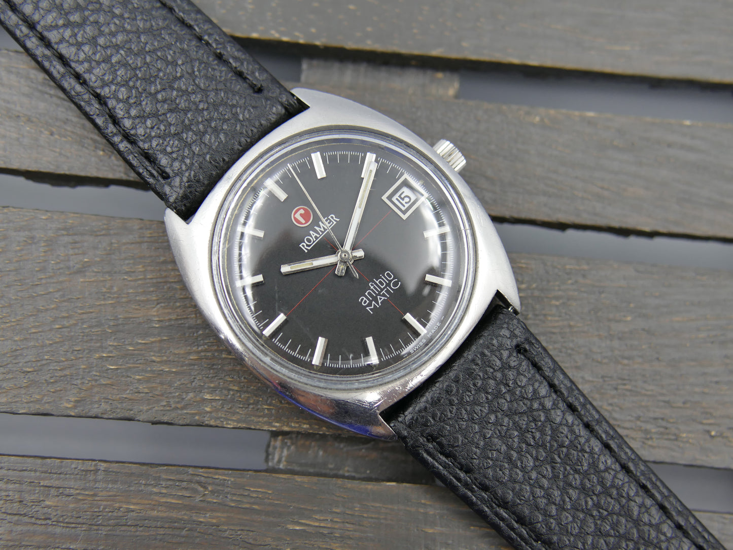70s vintage watch Roamer anfibio Matic automatic ref 479-1120.012