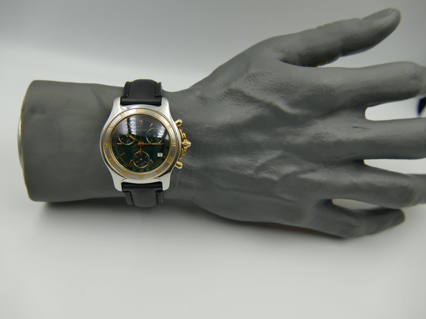 Watch mens Philip Watch Chronograph quartz ETA 251.262 steel case 42mm RARE