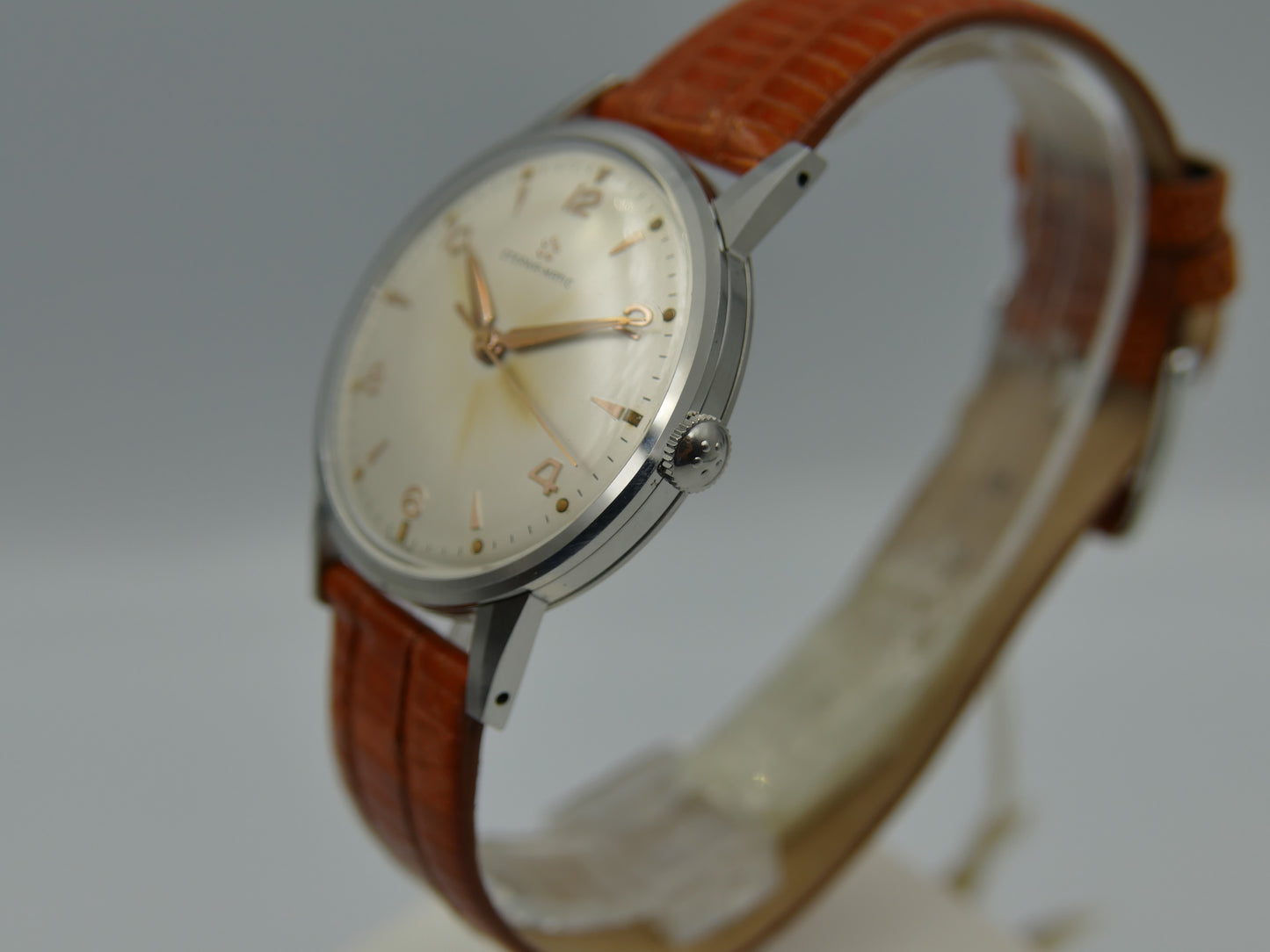 50's vintage watch mens Eterna Matic automatic cal. 1416U serviced 34mm