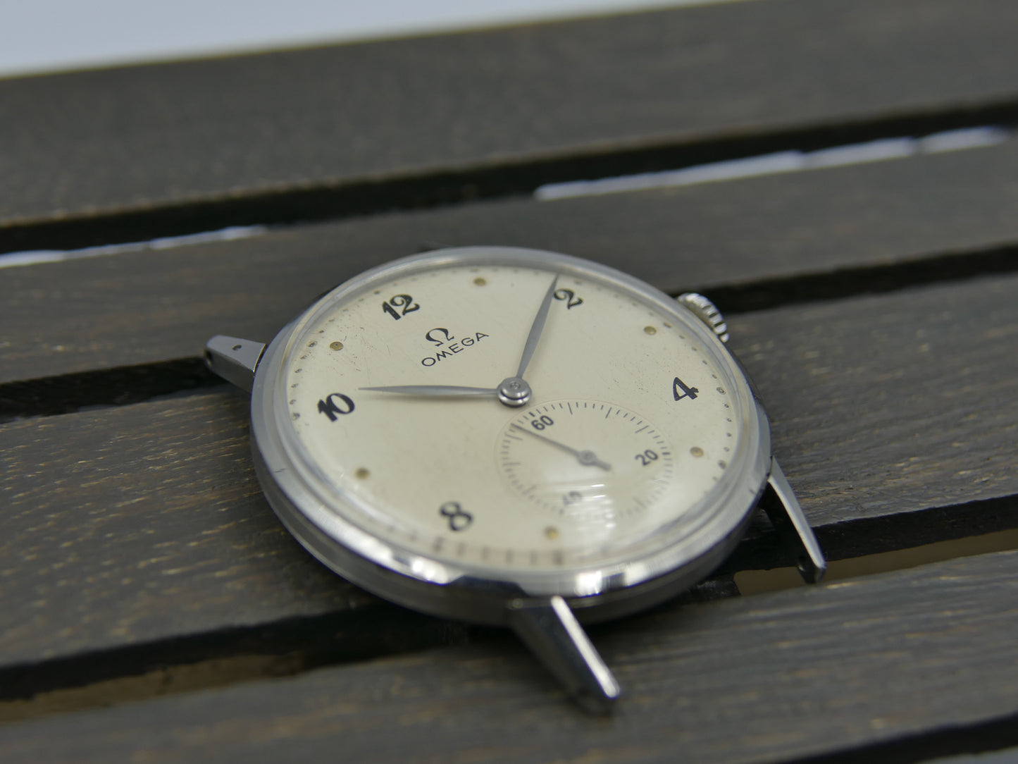 40's vintage watch mens Omega ref. 2272 -6 jumbo oversize 37mm rare
