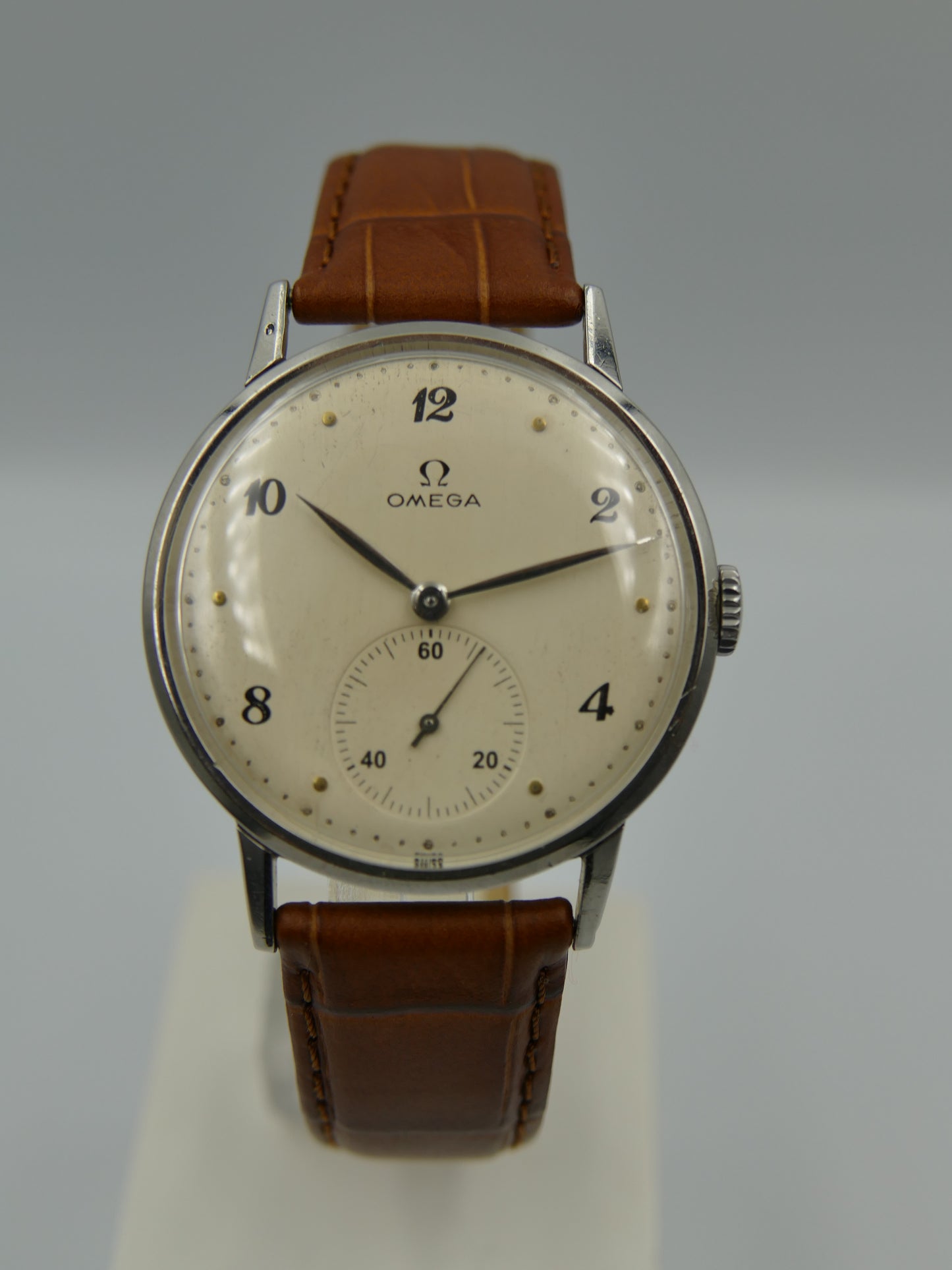 40's vintage watch mens Omega ref. 2272 -6 jumbo oversize 37mm rare