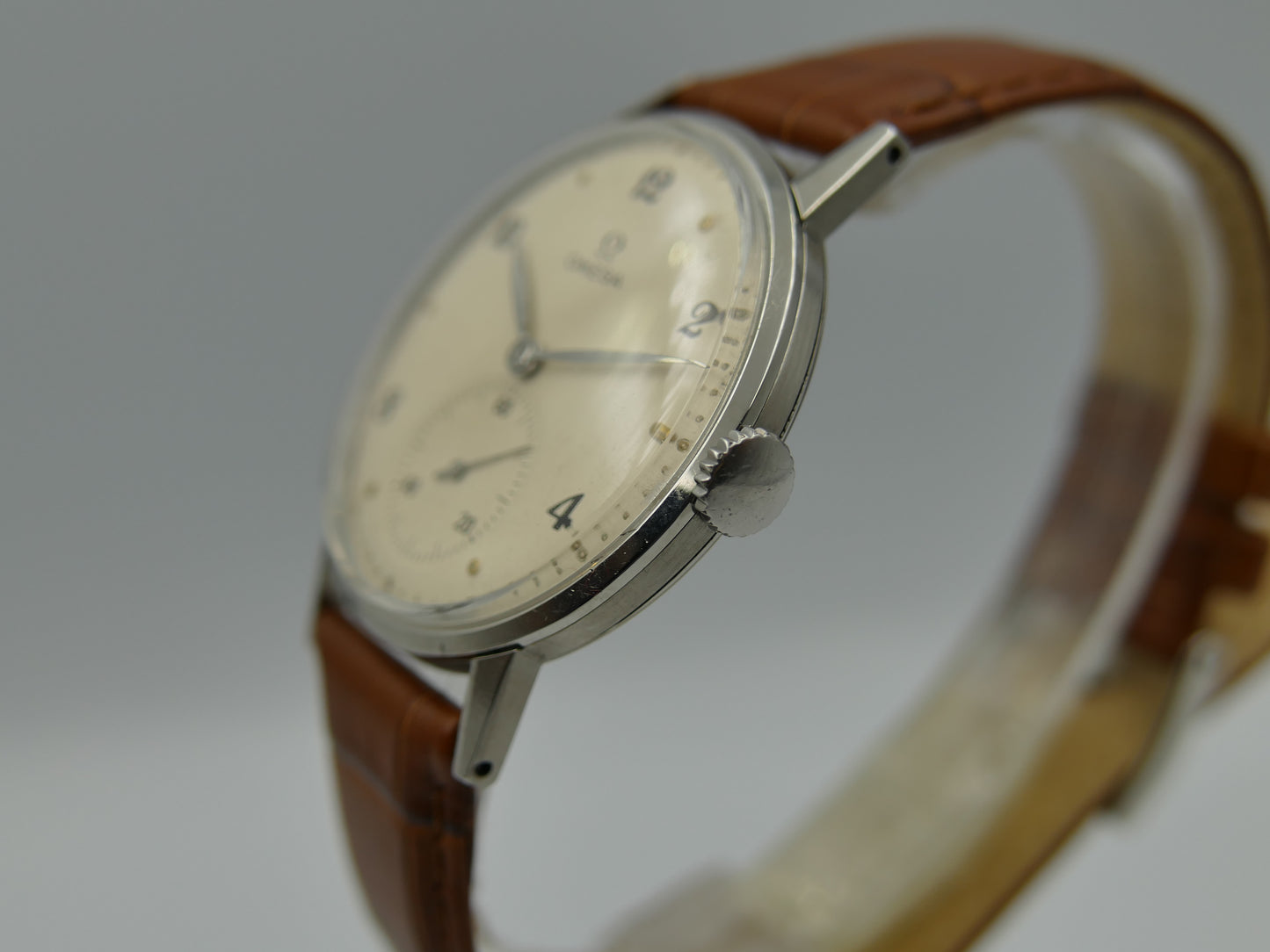 40's vintage watch mens Omega ref. 2272 -6 jumbo oversize 37mm rare