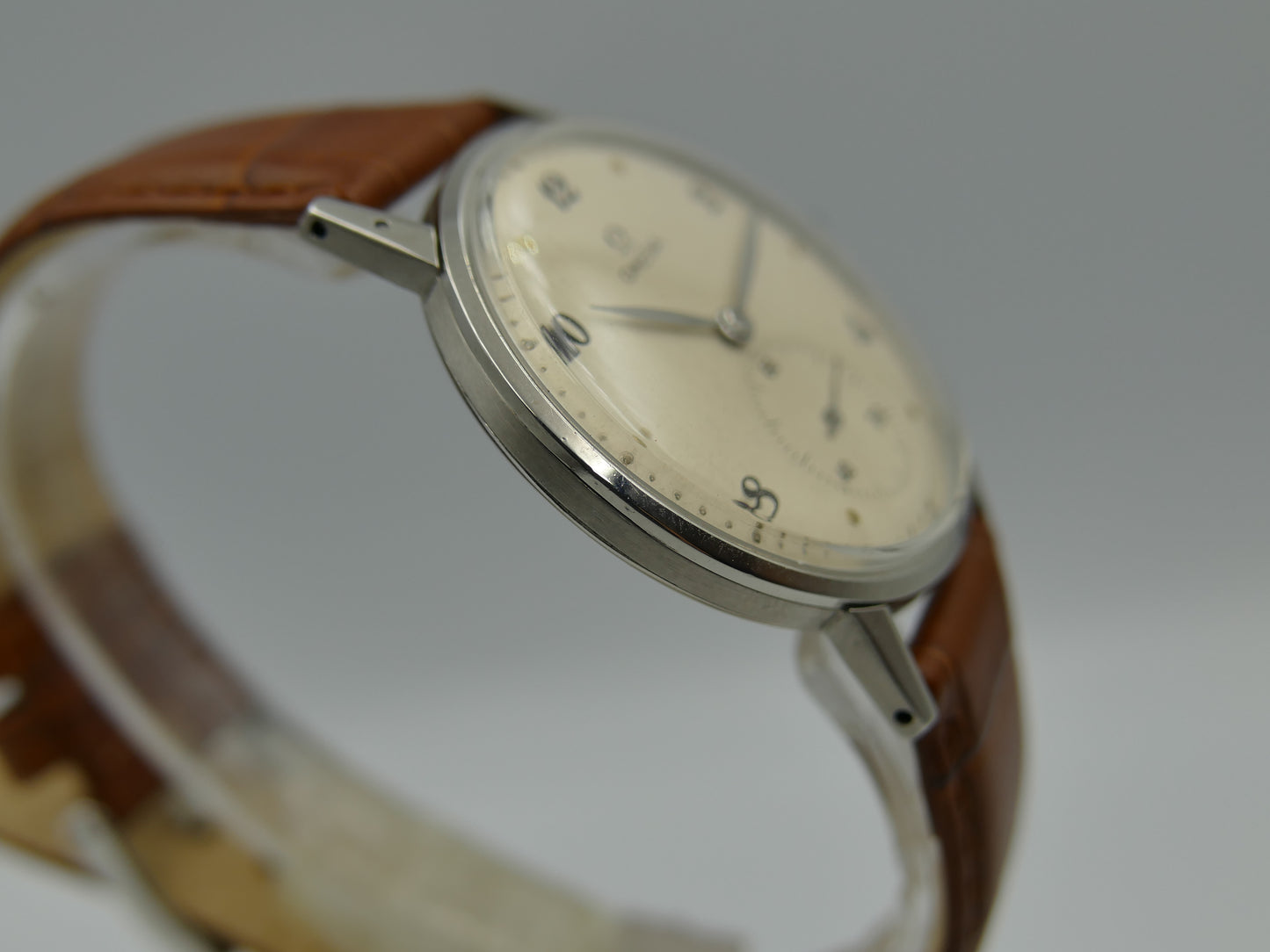 40's vintage watch mens Omega ref. 2272 -6 jumbo oversize 37mm rare