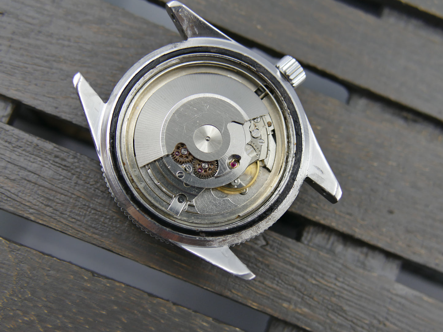 60's vintage watch mens Anker de luxe SKIN DIVER ref 8755 Pre superman 37mm