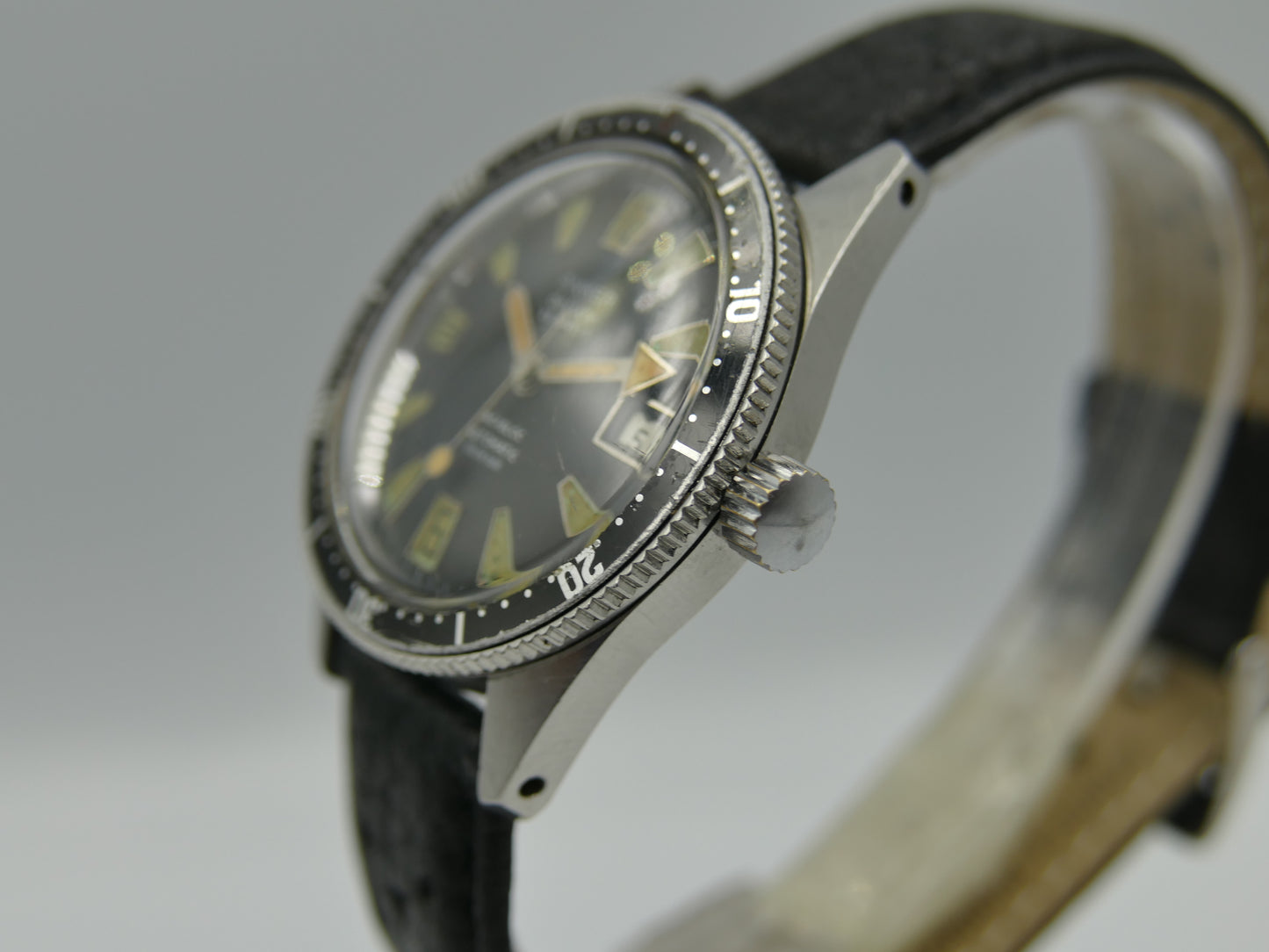 60's vintage watch mens Anker de luxe SKIN DIVER ref 8755 Pre superman 37mm