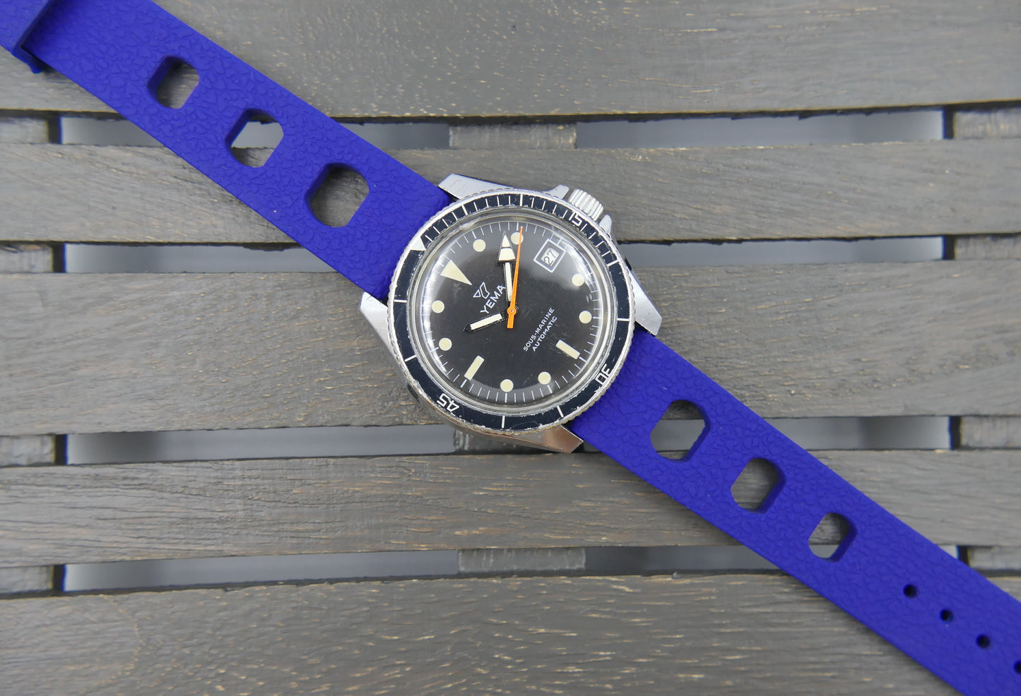 60's vintage watch mens Yema ref. 55 002 1 Sous marine diver plongee automatic