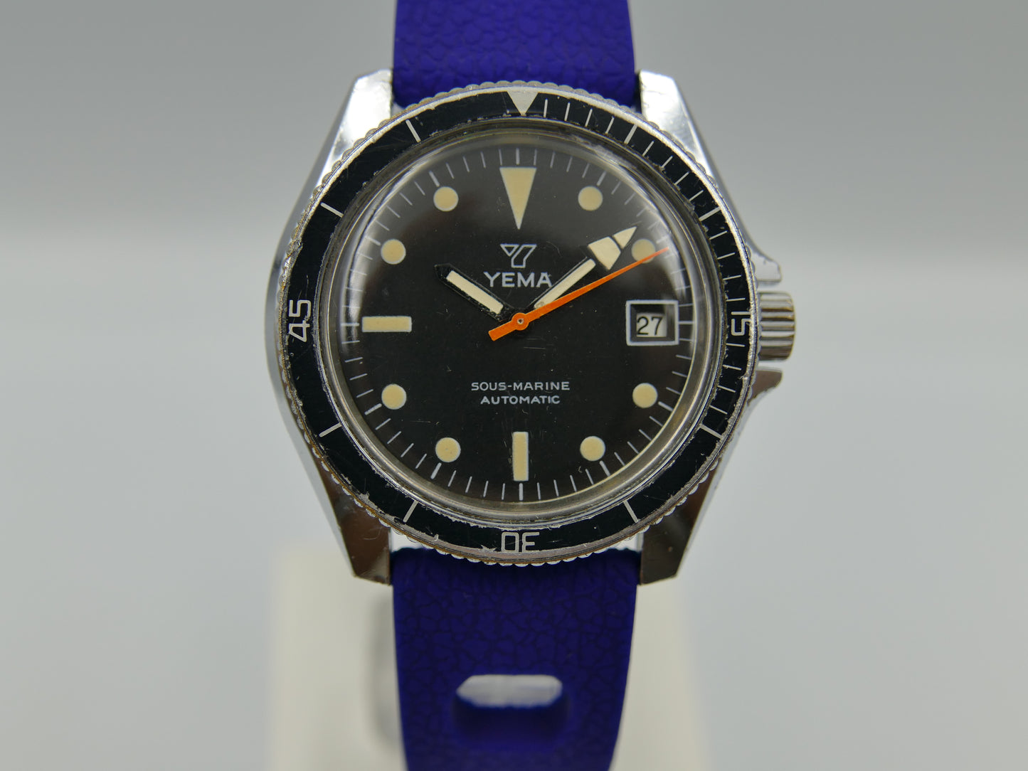 60's vintage watch mens Yema ref. 55 002 1 Sous marine diver plongee automatic