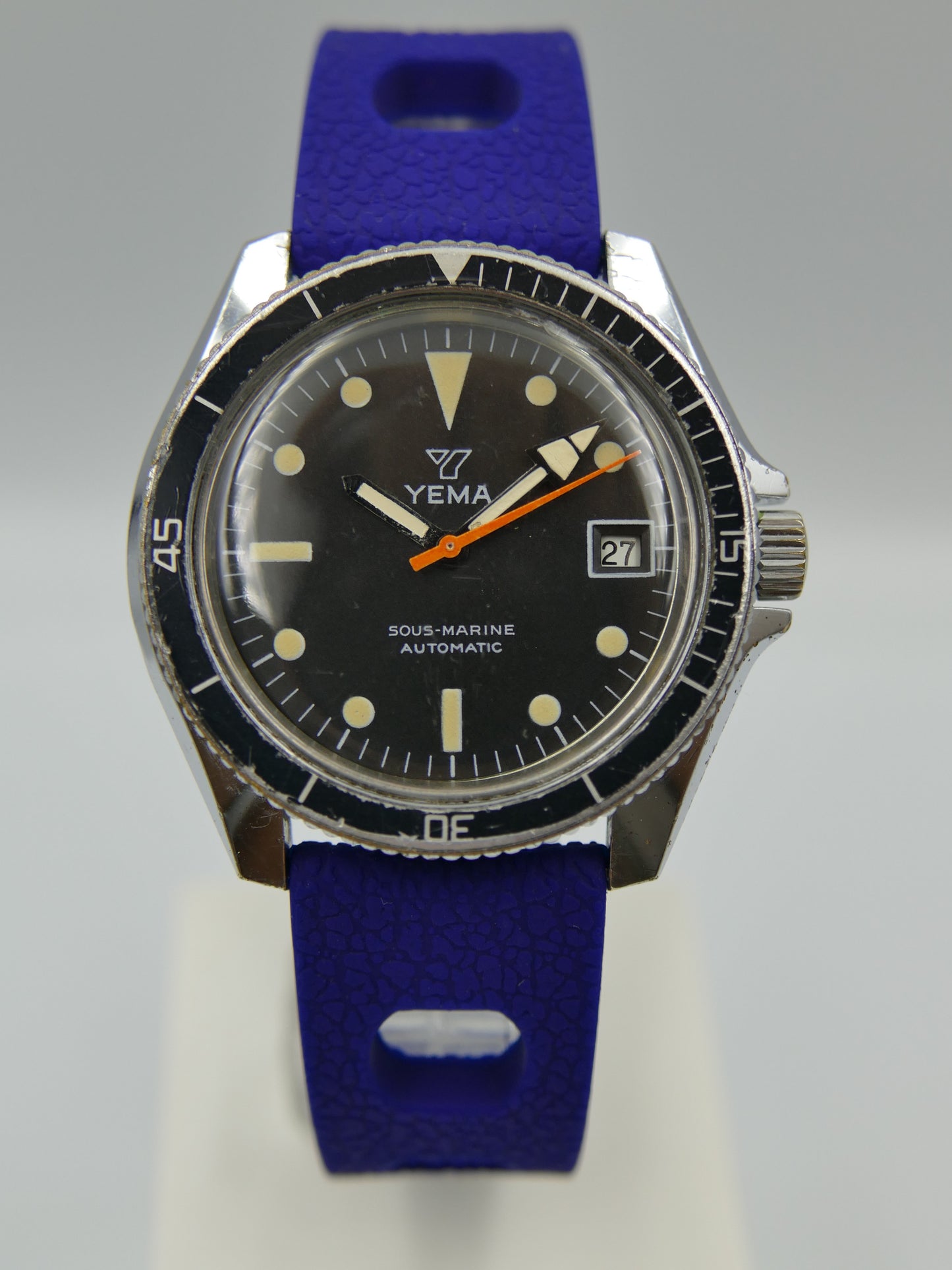 60's vintage watch mens Yema ref. 55 002 1 Sous marine diver plongee automatic