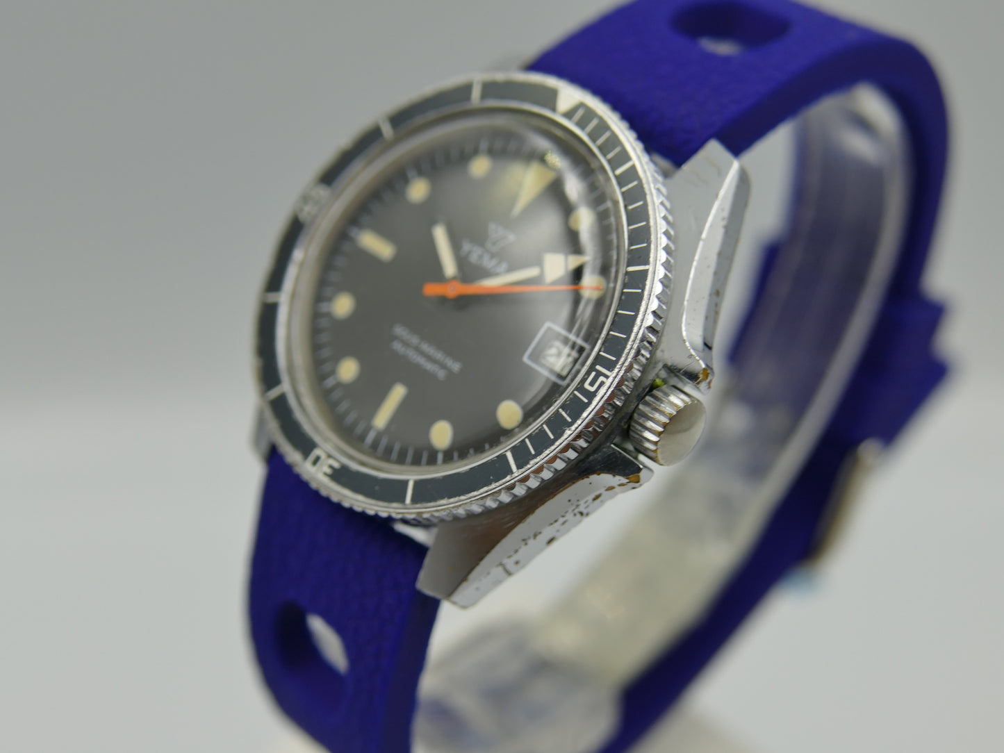 60's vintage watch mens Yema ref. 55 002 1 Sous marine diver plongee automatic