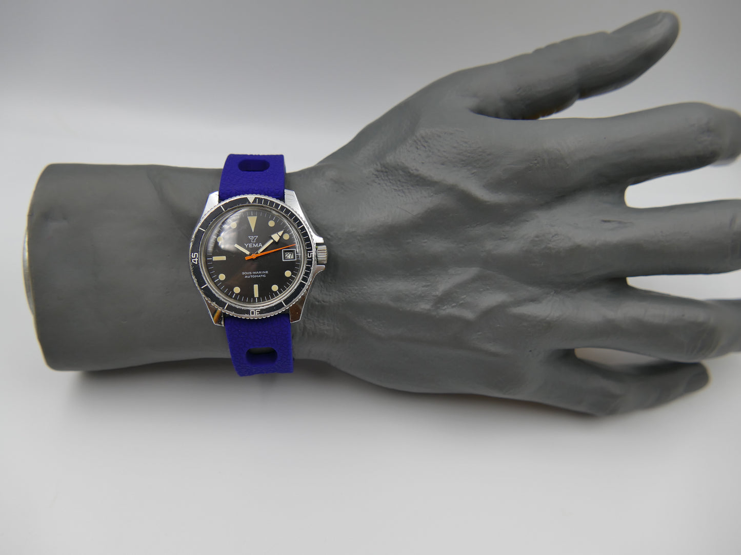 60's vintage watch mens Yema ref. 55 002 1 Sous marine diver plongee automatic