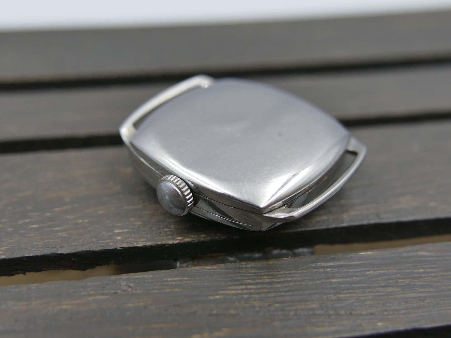 30's vintage watch mens Omega pidduck southport cushion case dennison