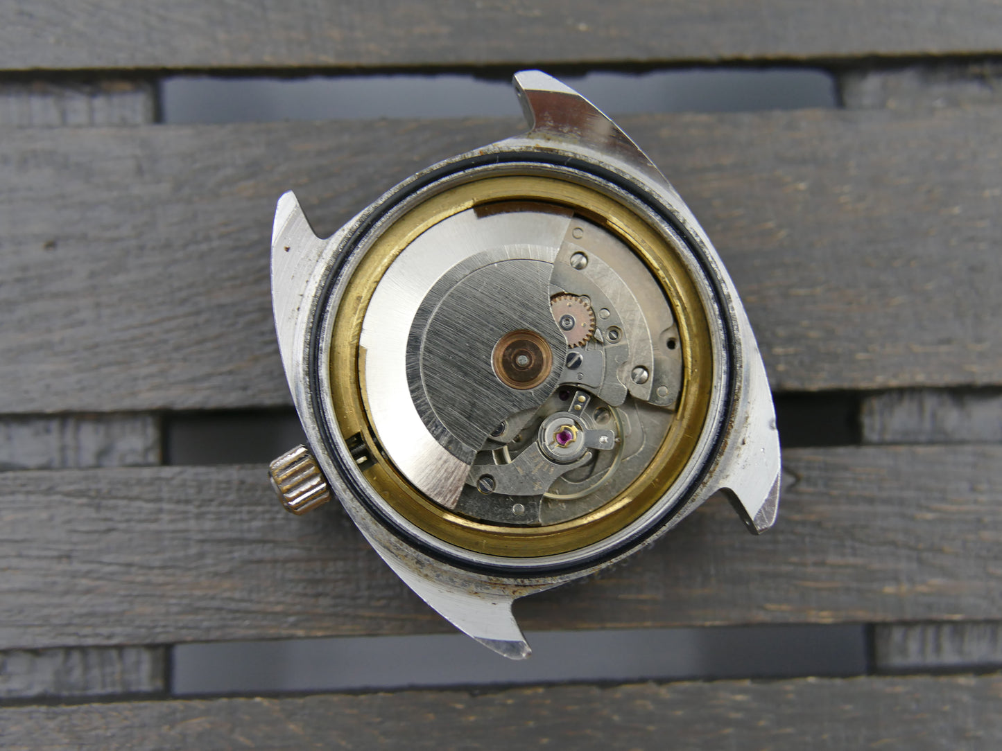 vintage watch mens diver Arvor automatic FE steel