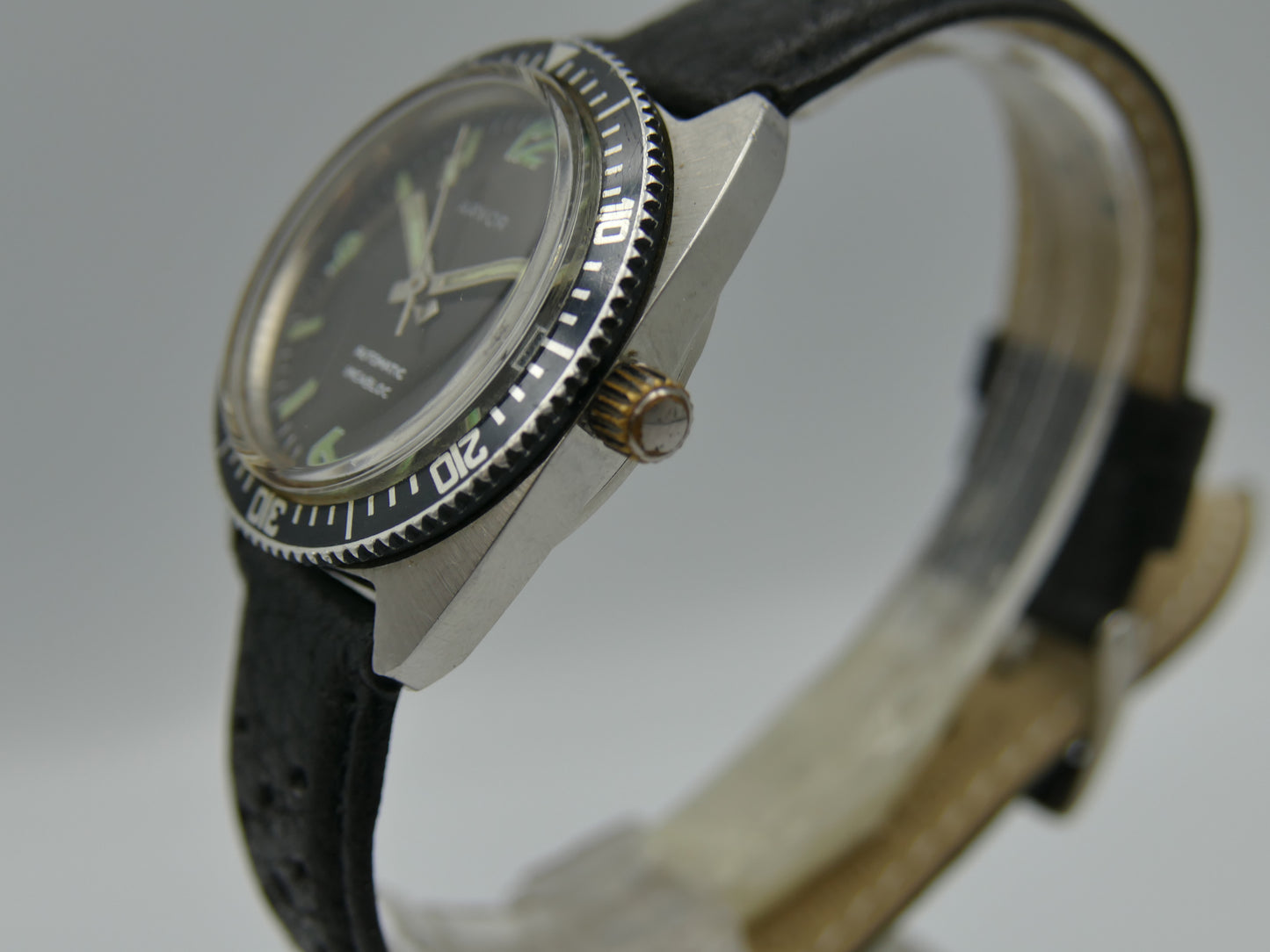 vintage watch mens diver Arvor automatic FE steel