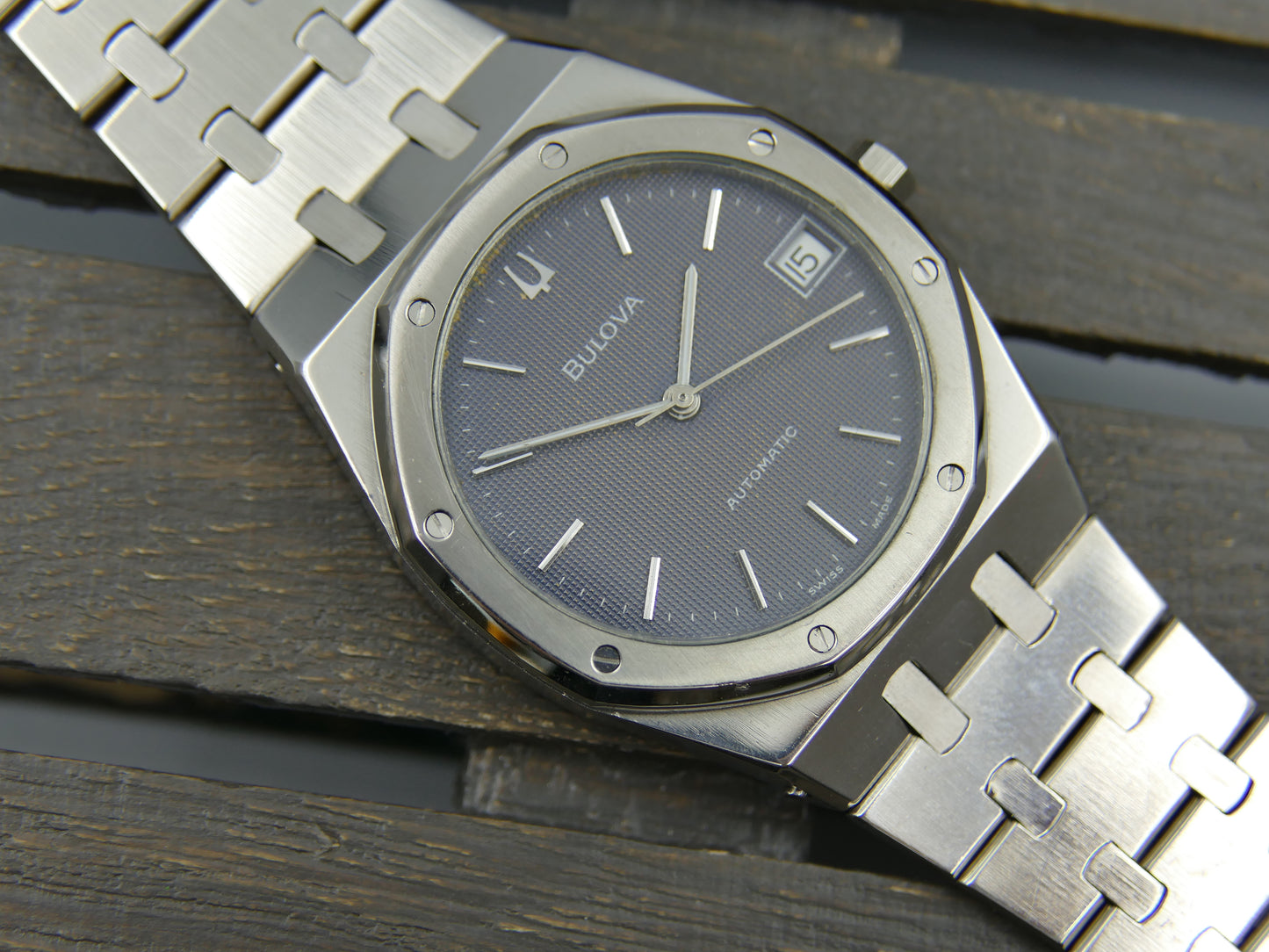 70's vintage watch mens bulova royal oak AP ref 4420101 / 12055 automatic rare