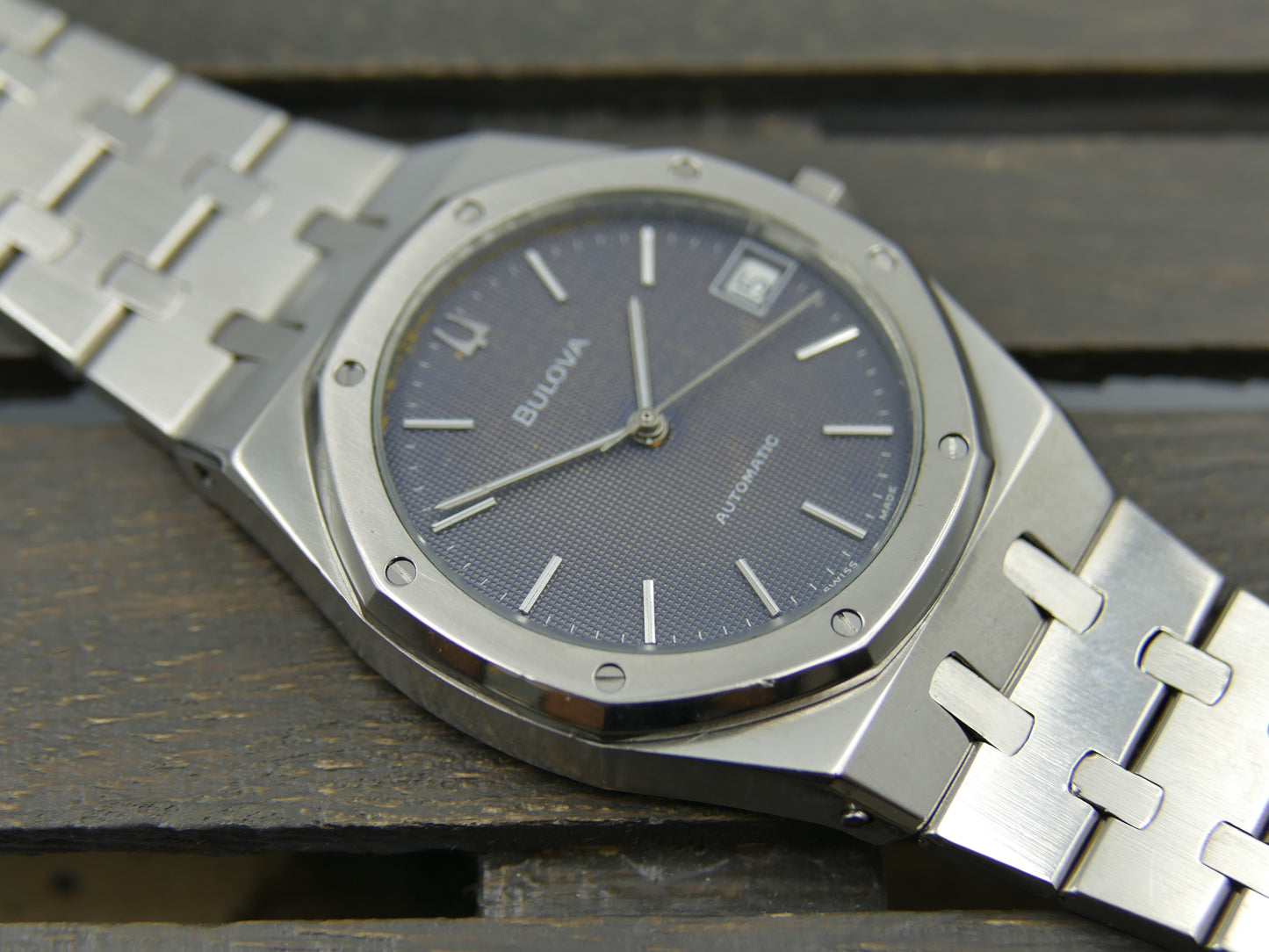 70's vintage watch mens bulova royal oak AP ref 4420101 / 12055 automatic rare