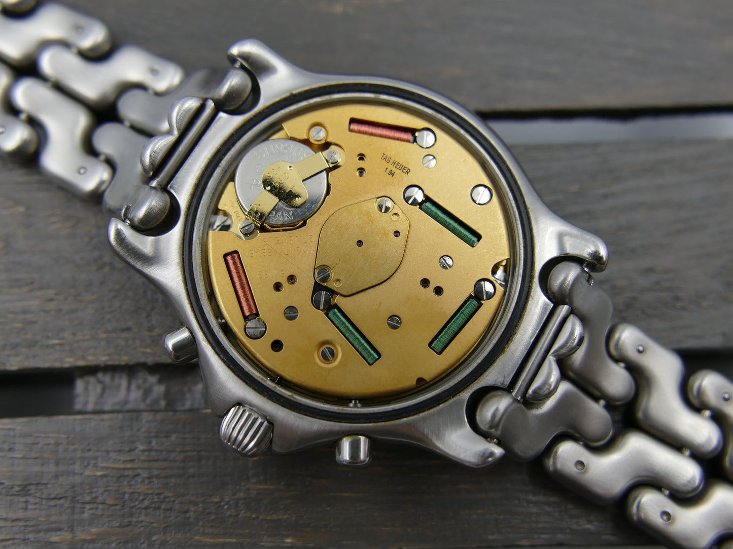 90's vintage watch mens TAG Heuer Link Chronograph CG1110 -0