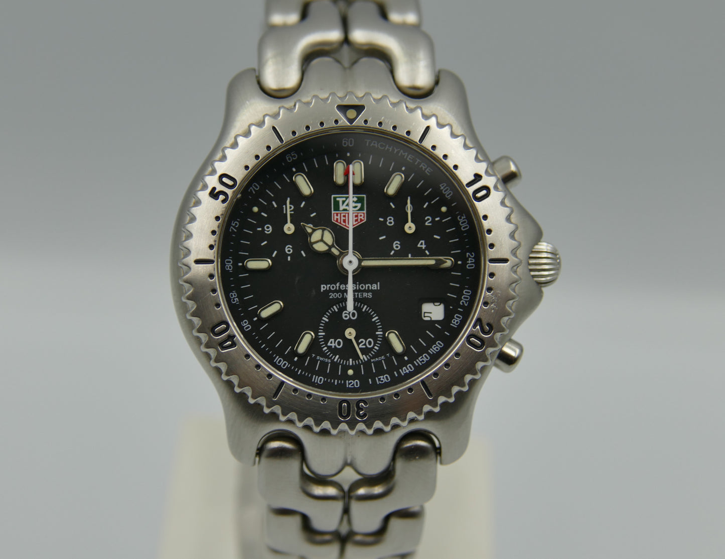 90's vintage watch mens TAG Heuer Link Chronograph CG1110 -0