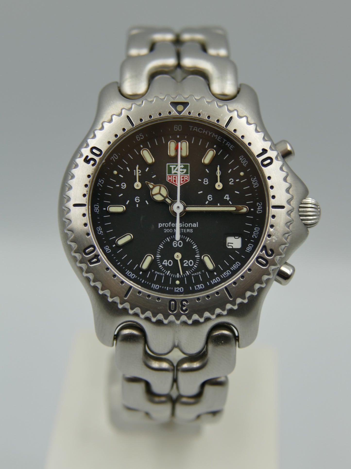 90's vintage watch mens TAG Heuer Link Chronograph CG1110 -0