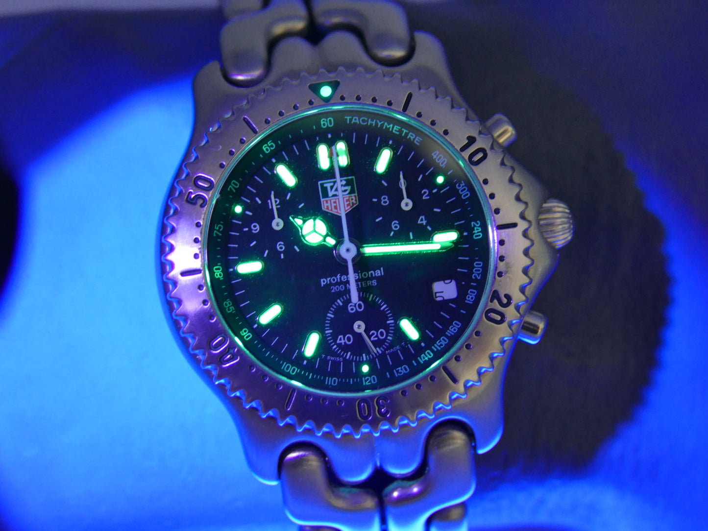 90's vintage watch mens TAG Heuer Link Chronograph CG1110 -0