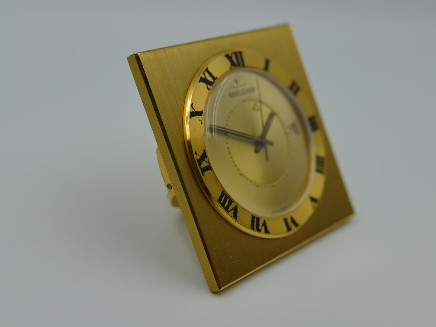 60's vintage desk alarm clock travel Jaeger-LeCoultre Memovox serviced