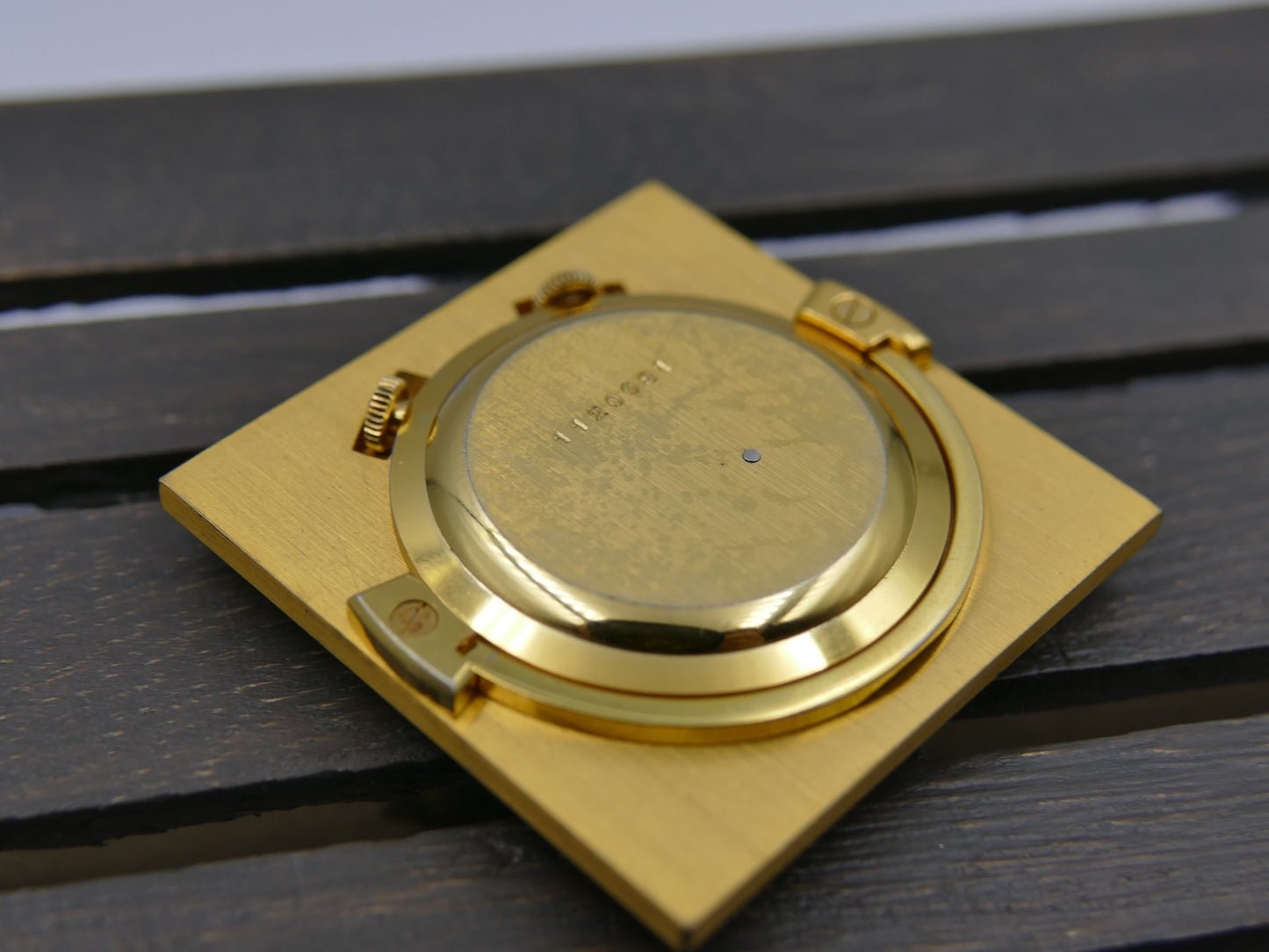 60's vintage desk alarm clock travel Jaeger-LeCoultre Memovox serviced