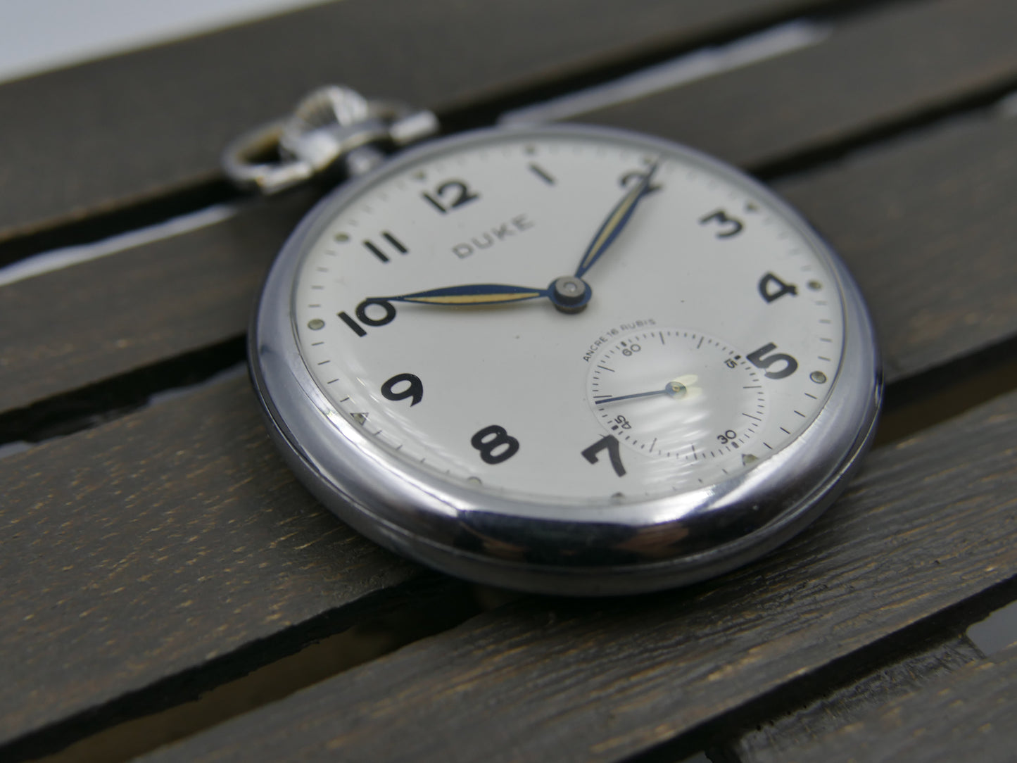 vintage pocket gousset watch DUKE manual wind Parrenin HP 40