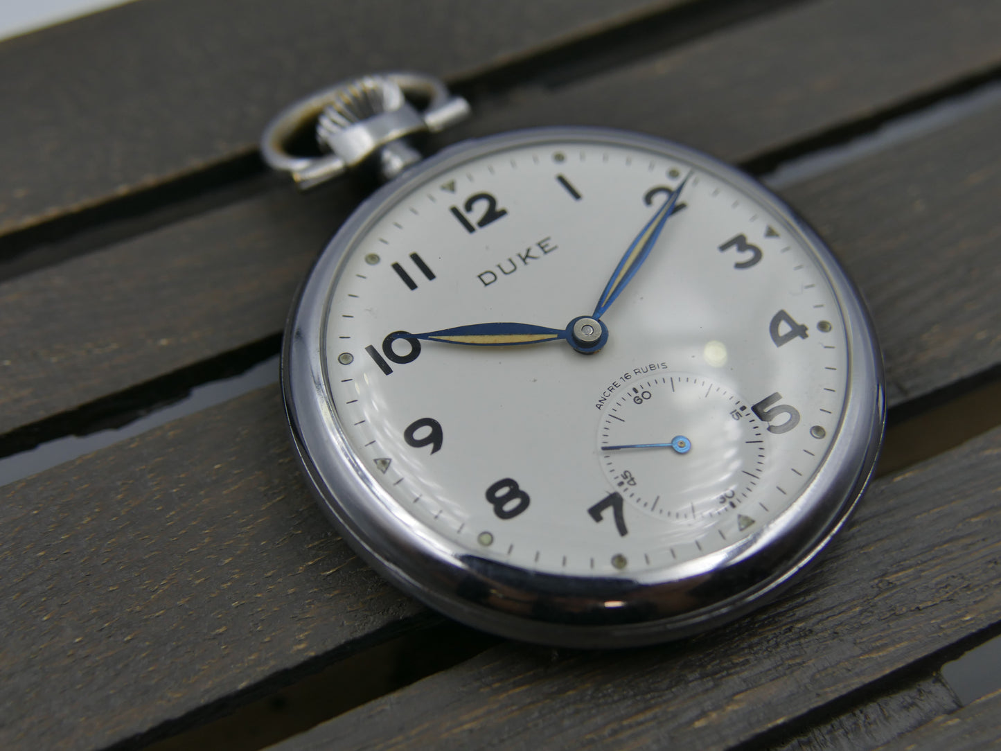 vintage pocket gousset watch DUKE manual wind Parrenin HP 40