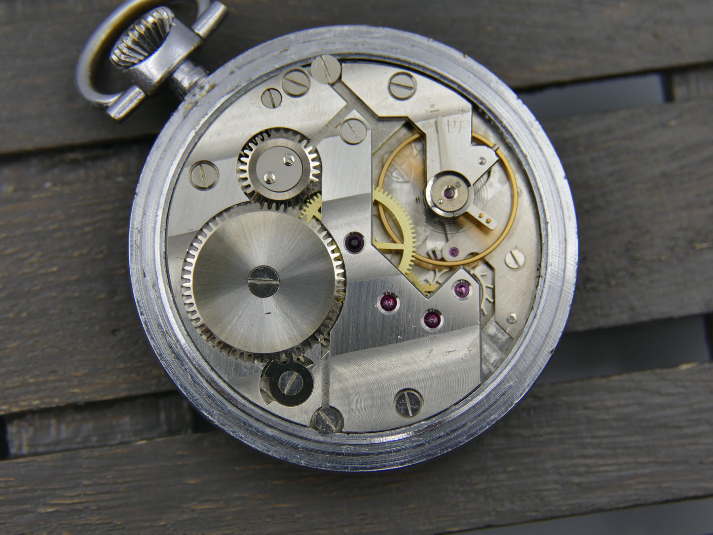 vintage pocket gousset watch DUKE manual wind Parrenin HP 40