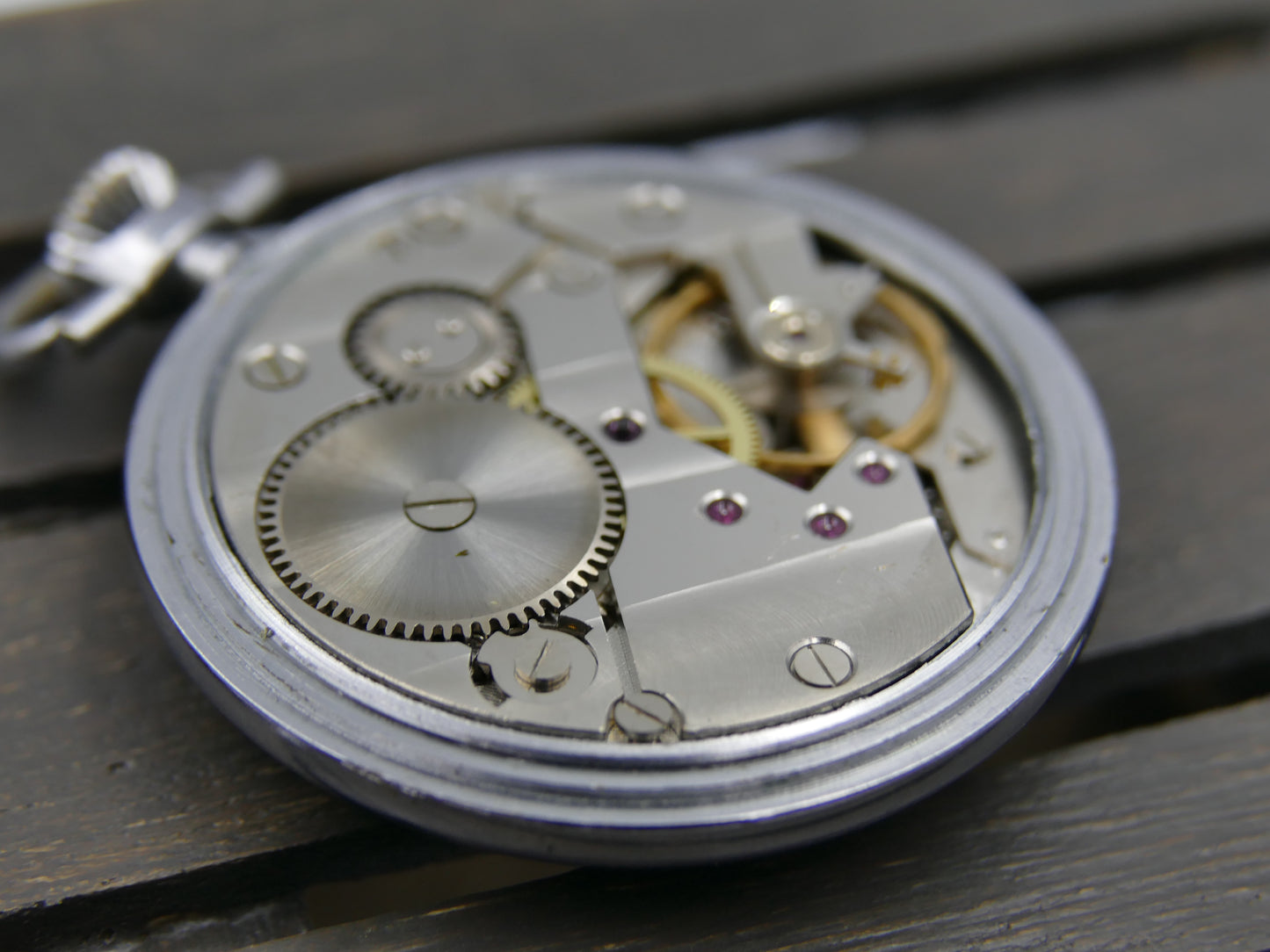 vintage pocket gousset watch DUKE manual wind Parrenin HP 40