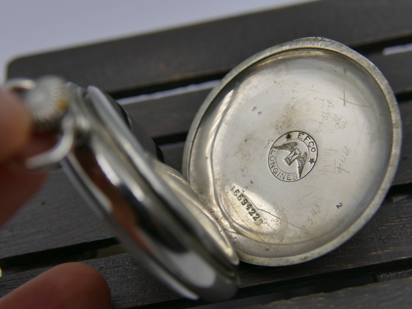 1927 vintage pocket gousset watch Longines manual wind