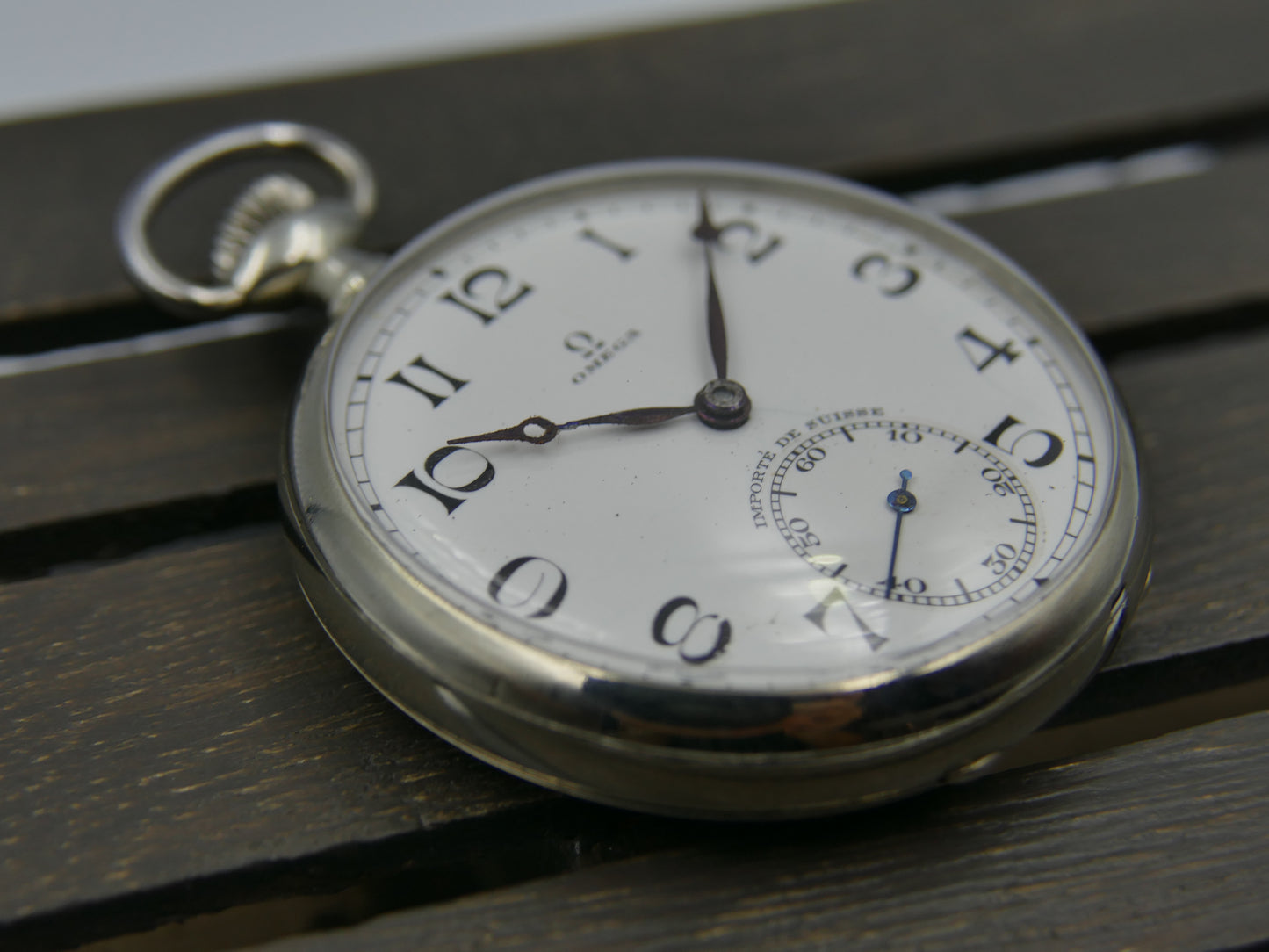 1923 vintage pocket gousset watch Omega 40.6 LT manual wind