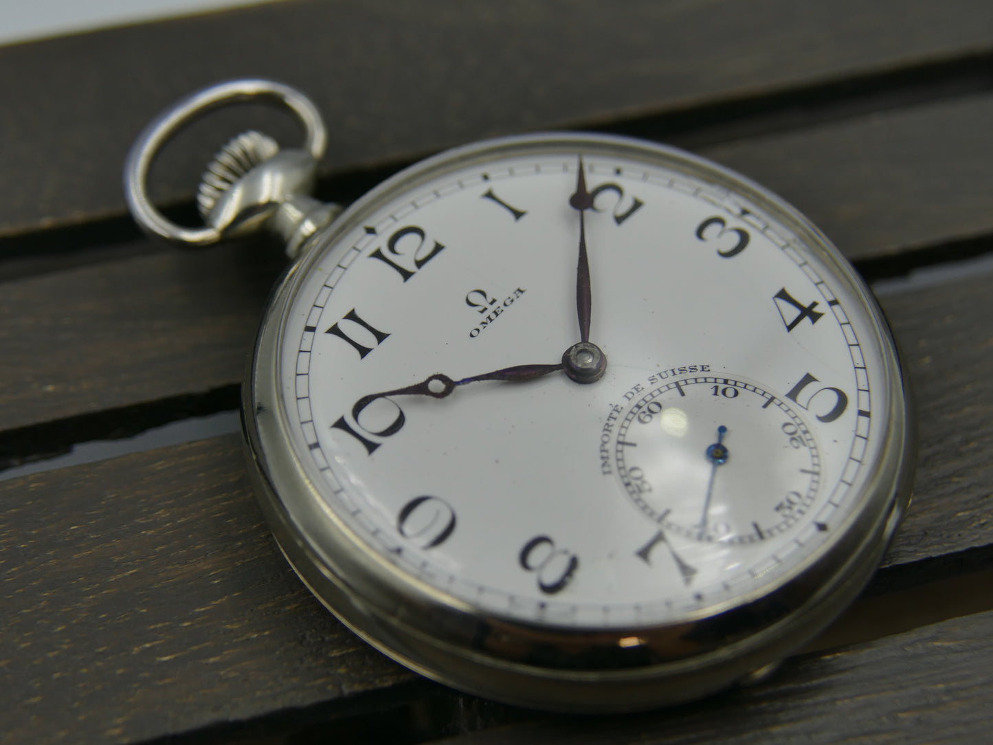 1923 vintage pocket gousset watch Omega 40.6 LT manual wind